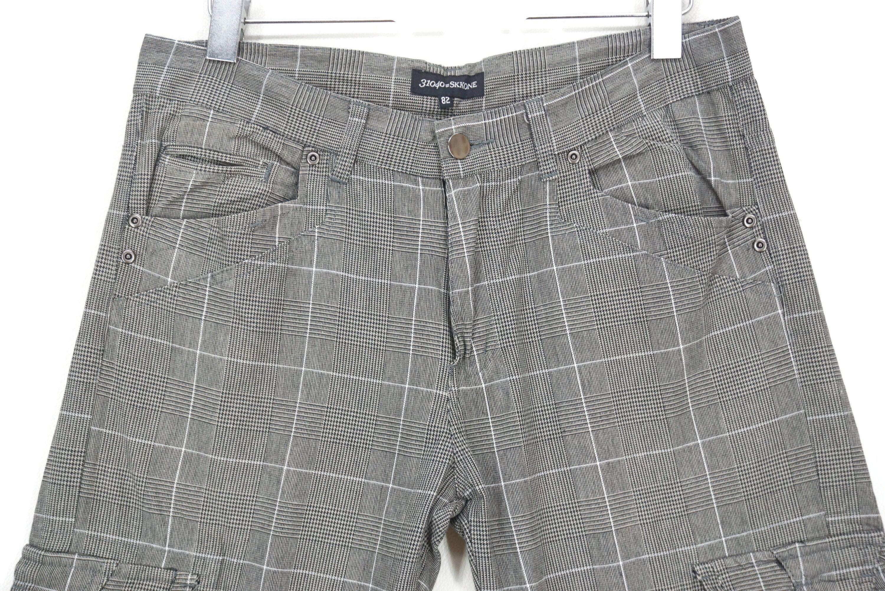 Japanese Brand SKKONE Hickory Denim Japanese Workwear Plaid Tartan Jeans Size US 32 / EU 48 - 3 Thumbnail