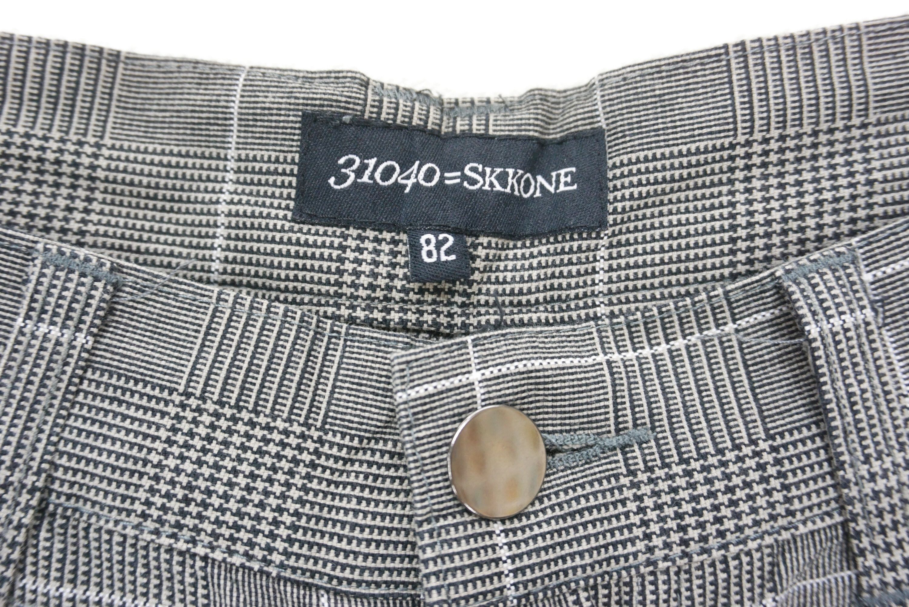 Japanese Brand SKKONE Hickory Denim Japanese Workwear Plaid Tartan Jeans Size US 32 / EU 48 - 9 Thumbnail