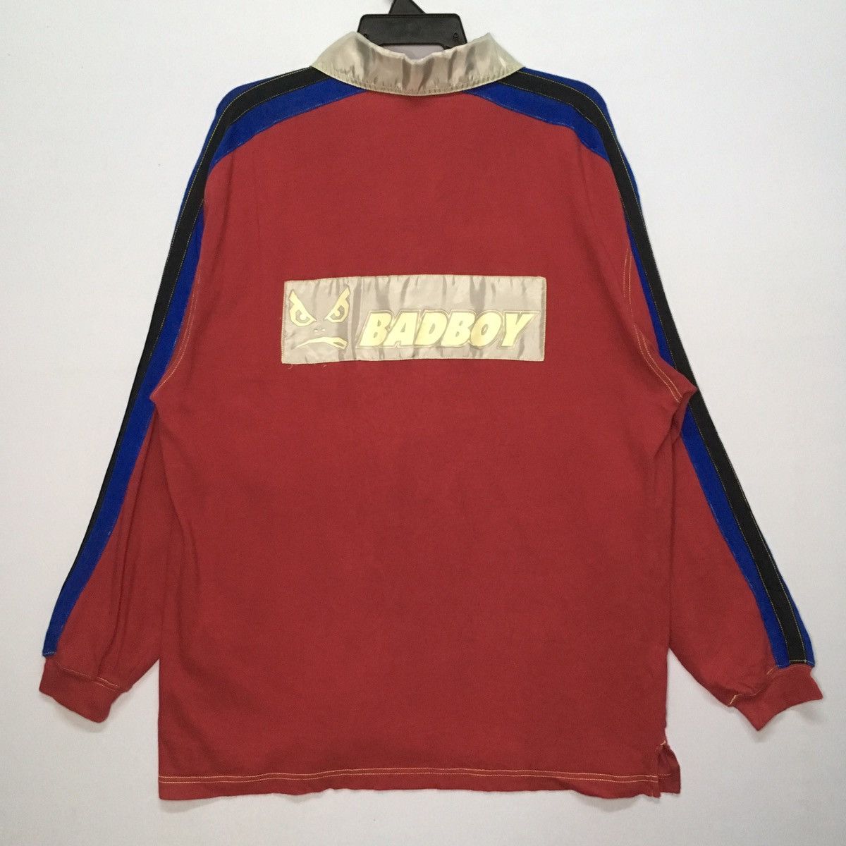 Japanese Brand Vintage Bad Boy Hip Hop Polo Shirt Quarter Zip Size US L / EU 52-54 / 3 - 11 Thumbnail