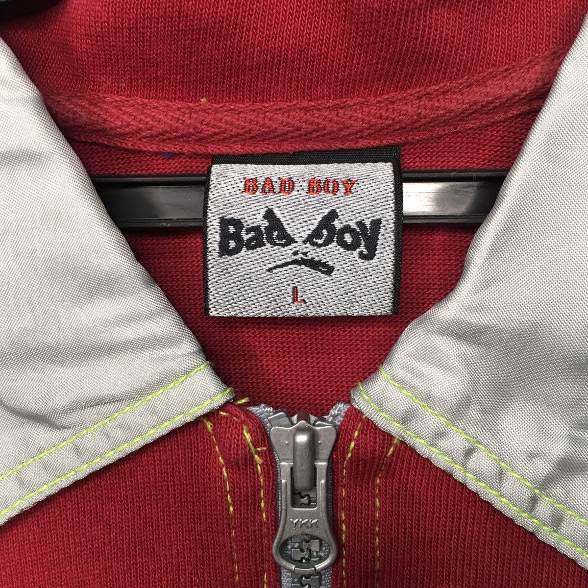 Japanese Brand Vintage Bad Boy Hip Hop Polo Shirt Quarter Zip Size US L / EU 52-54 / 3 - 7 Thumbnail