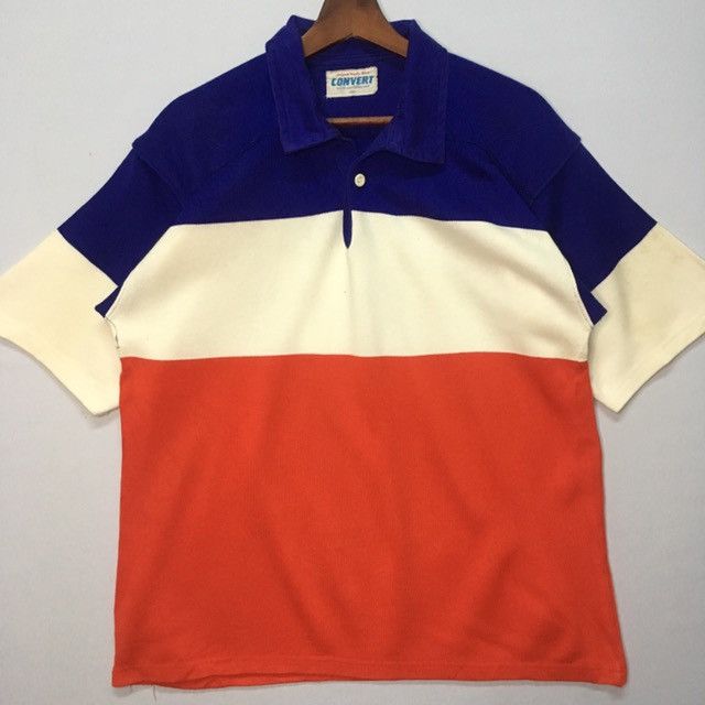 Japanese Brand Convert Polo Rugby Short Sleeve Shirt Size US L / EU 52-54 / 3 - 2 Thumbnail
