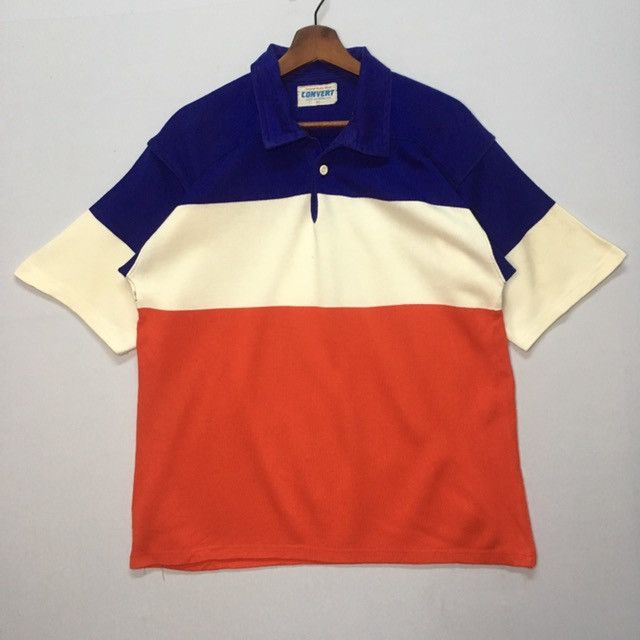 Japanese Brand Convert Polo Rugby Short Sleeve Shirt Size US L / EU 52-54 / 3 - 1 Thumbnail