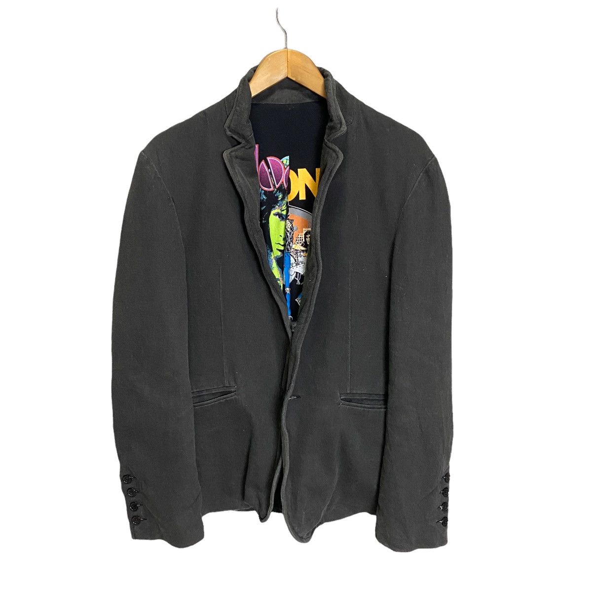 Band Tees Vintage Custom made rockband inner jacket Size 42S - 2 Thumbnail