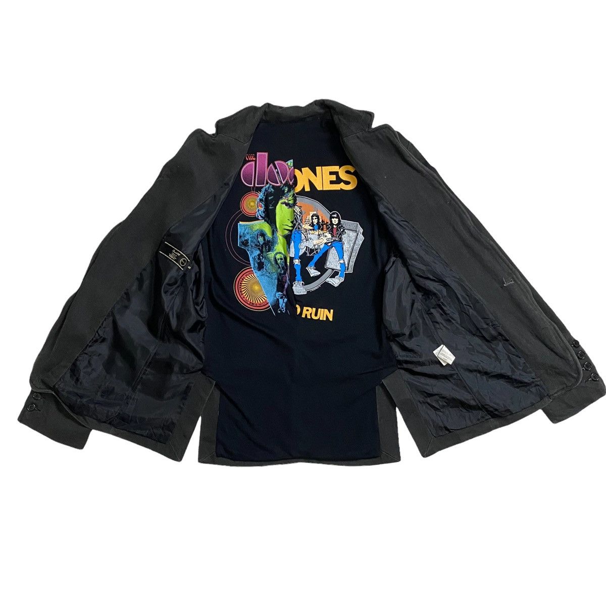 Band Tees Vintage Custom made rockband inner jacket Size 42S - 1 Thumbnail
