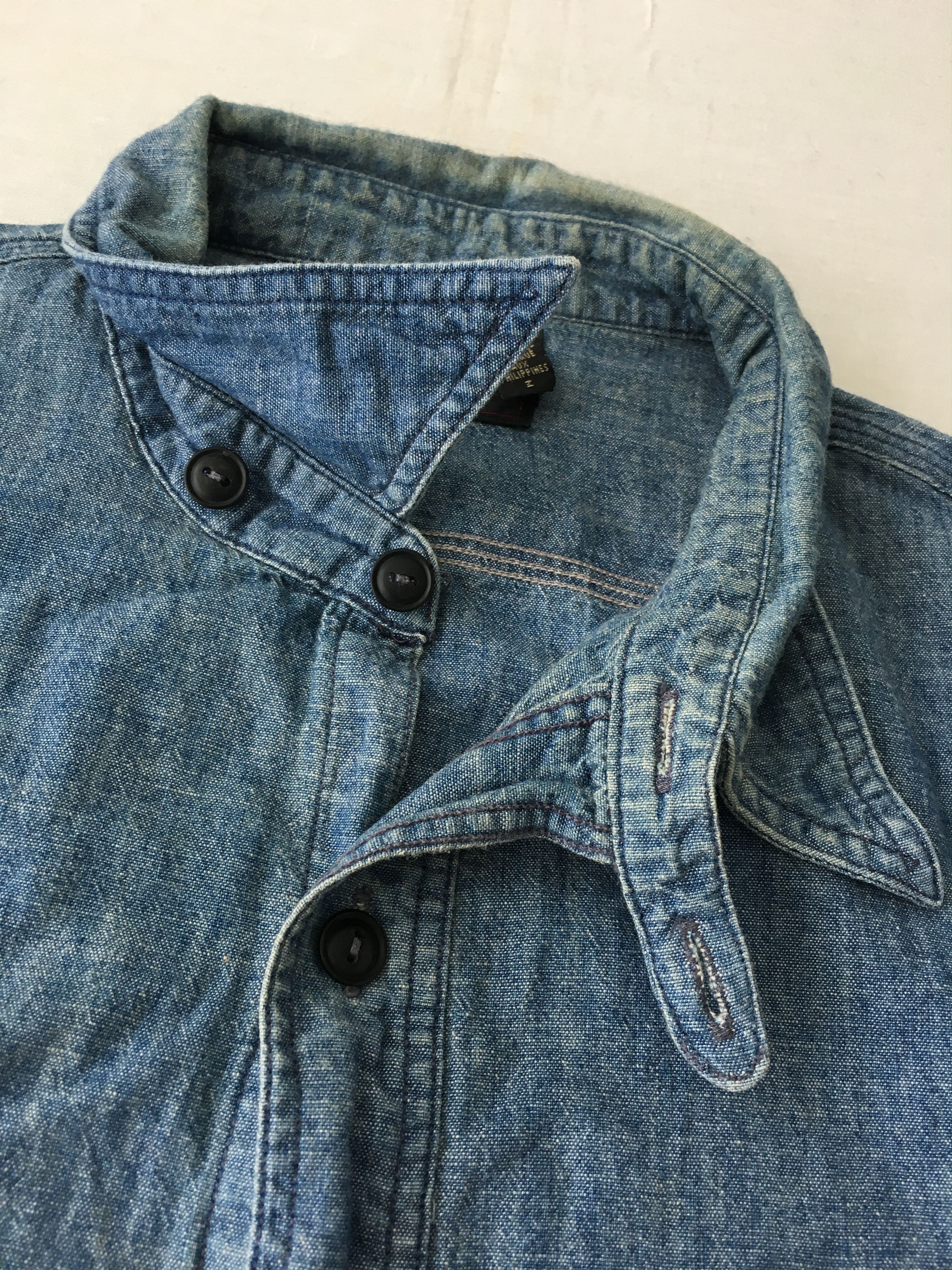 Denim & Supply Ralph Lauren RRL Denim Chambray Shirt Vintage 40s Workwear Style Size US M / EU 48-50 / 2 - 9 Thumbnail