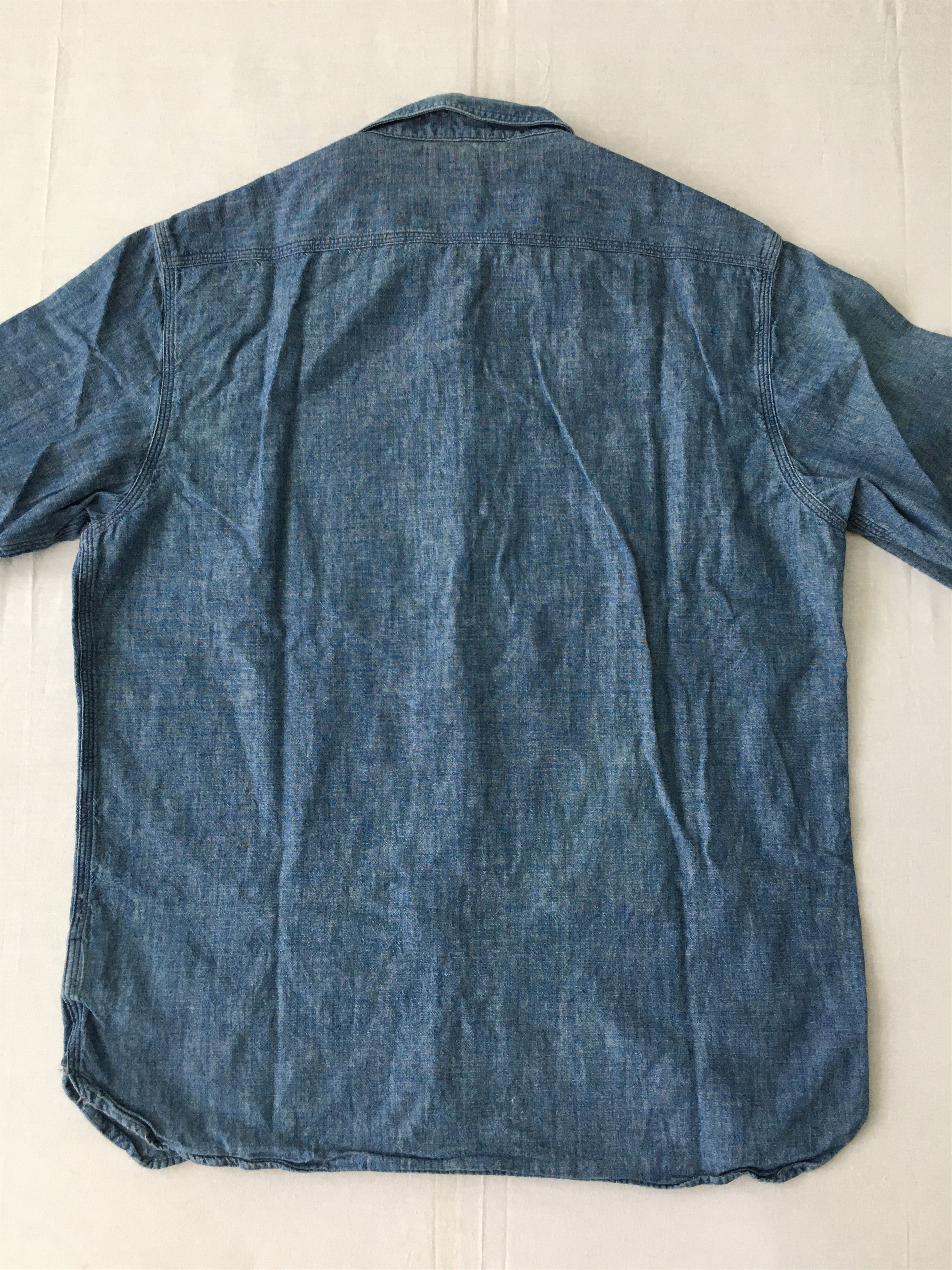 Denim & Supply Ralph Lauren RRL Denim Chambray Shirt Vintage 40s Workwear Style Size US M / EU 48-50 / 2 - 20 Thumbnail