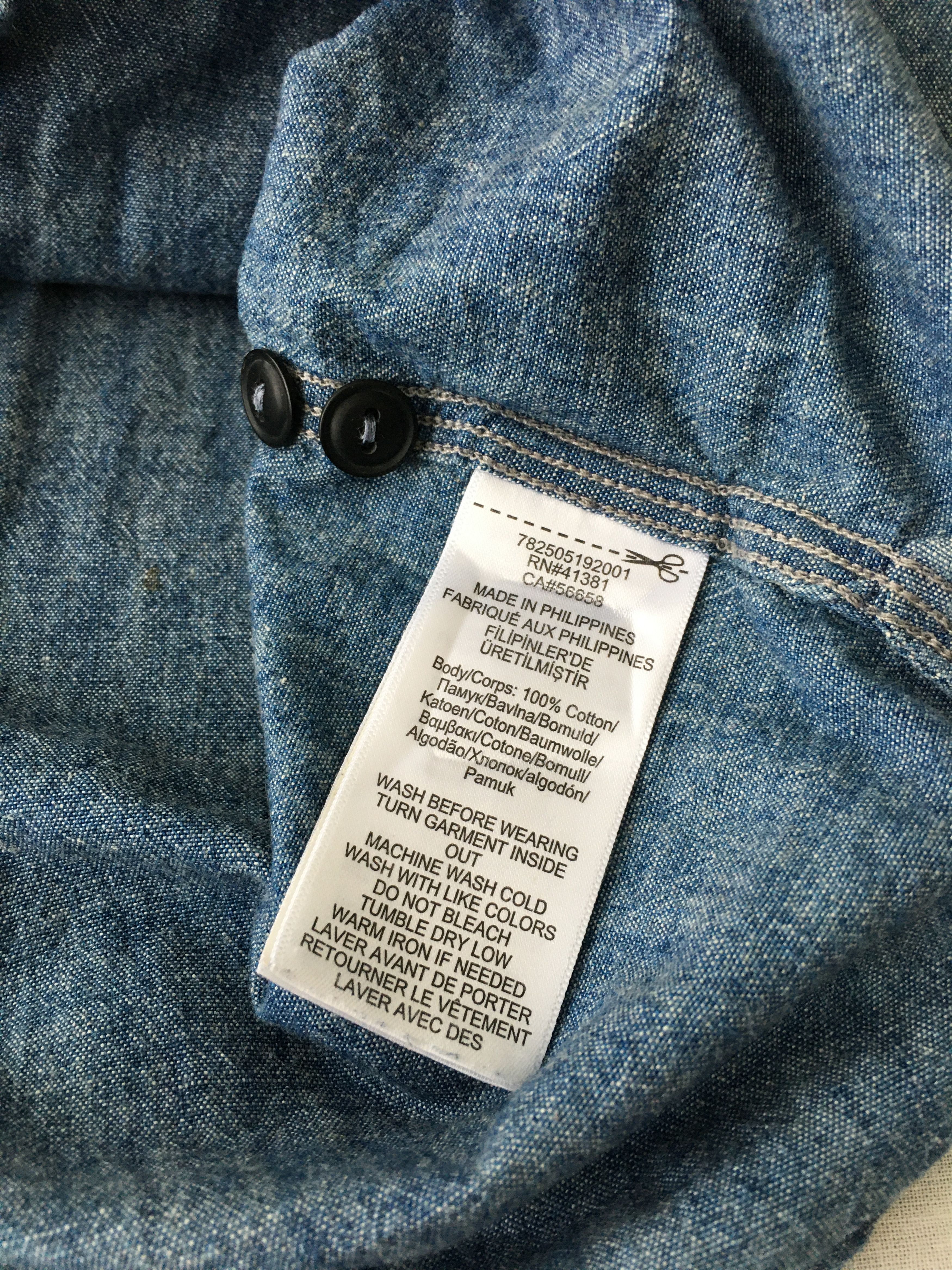 Denim & Supply Ralph Lauren RRL Denim Chambray Shirt Vintage 40s Workwear Style Size US M / EU 48-50 / 2 - 14 Thumbnail