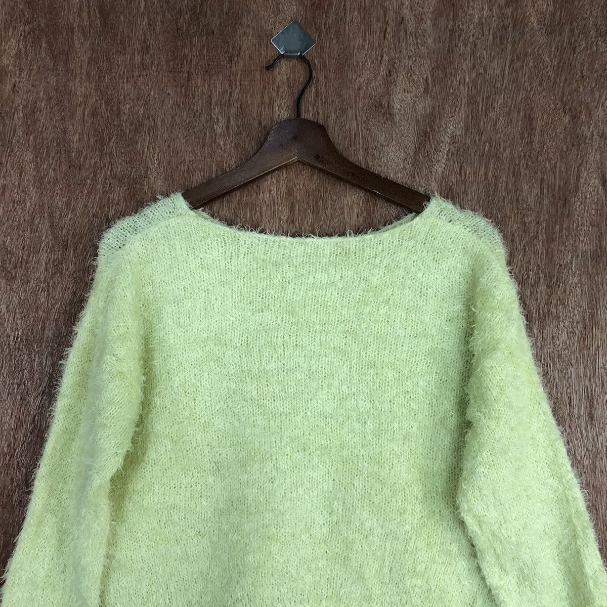 Aran Isles Knitwear × Japanese Brand GU Japan Yellow Mohair Knitwear #0483 Size US M / EU 48-50 / 2 - 10 Thumbnail