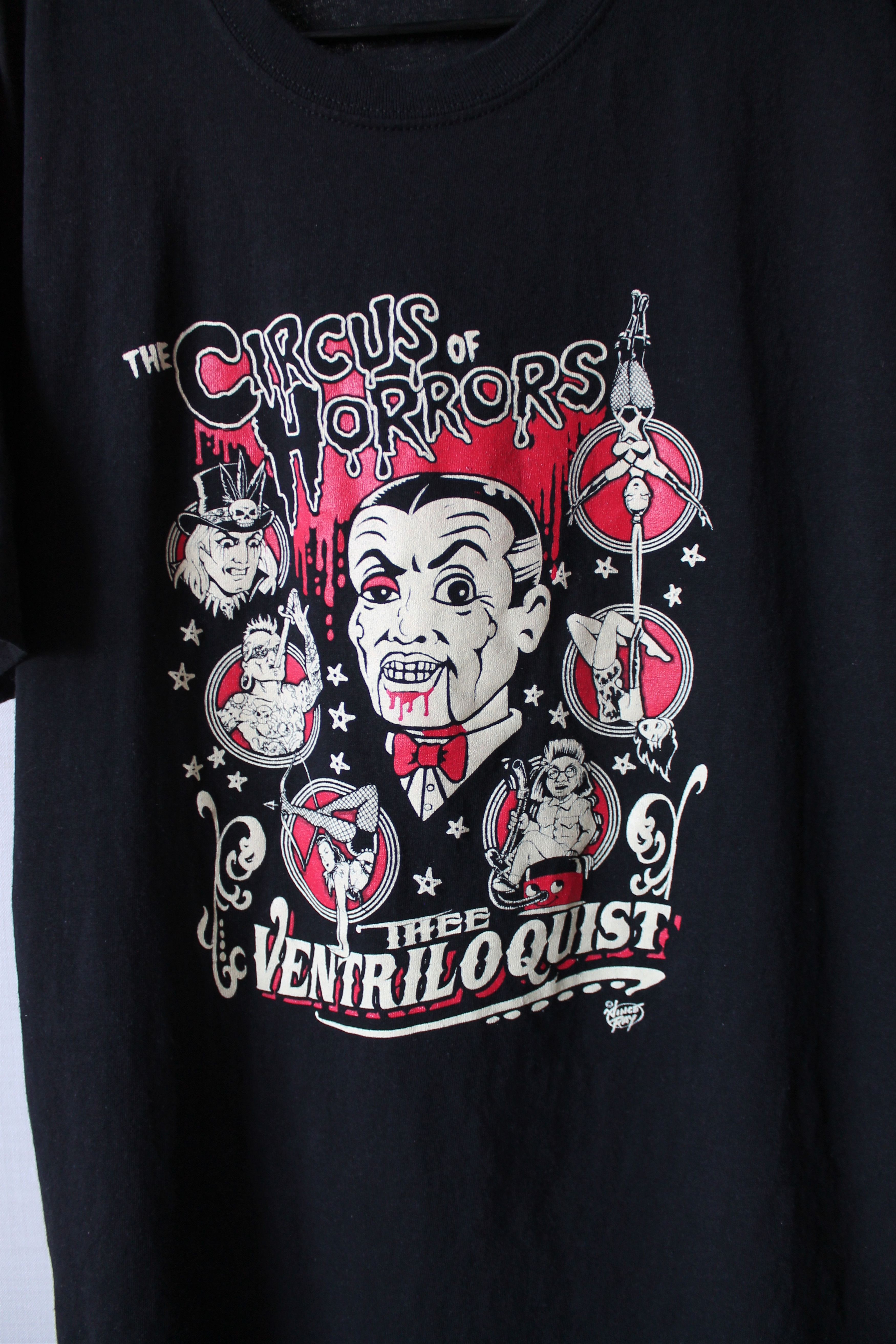 Band Tees The Circus of Horrors Ventriloquist T Shirt Vince Ray Size US XL / EU 56 / 4 - 2 Thumbnail