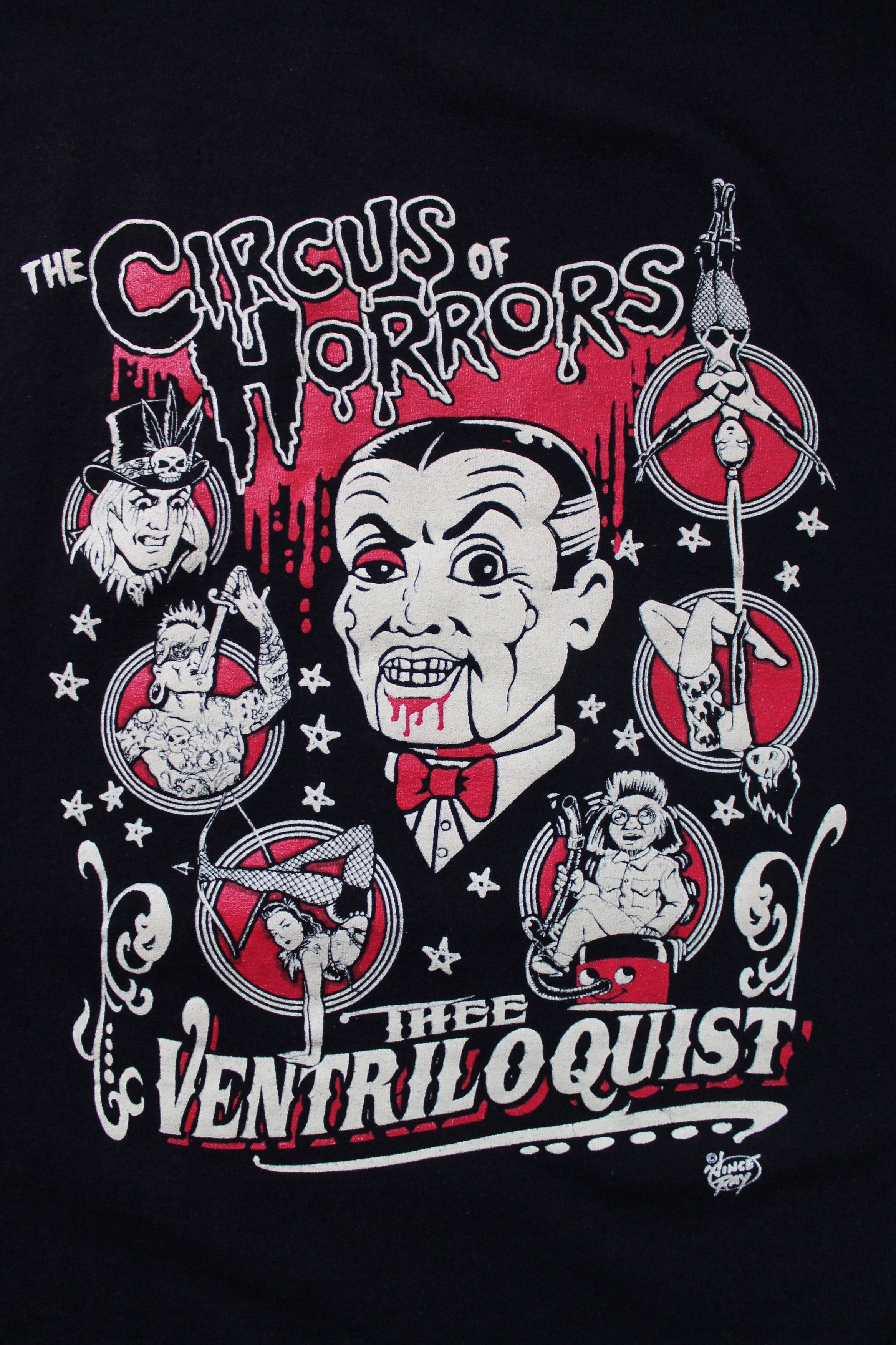 Band Tees The Circus of Horrors Ventriloquist T Shirt Vince Ray Size US XL / EU 56 / 4 - 10 Thumbnail