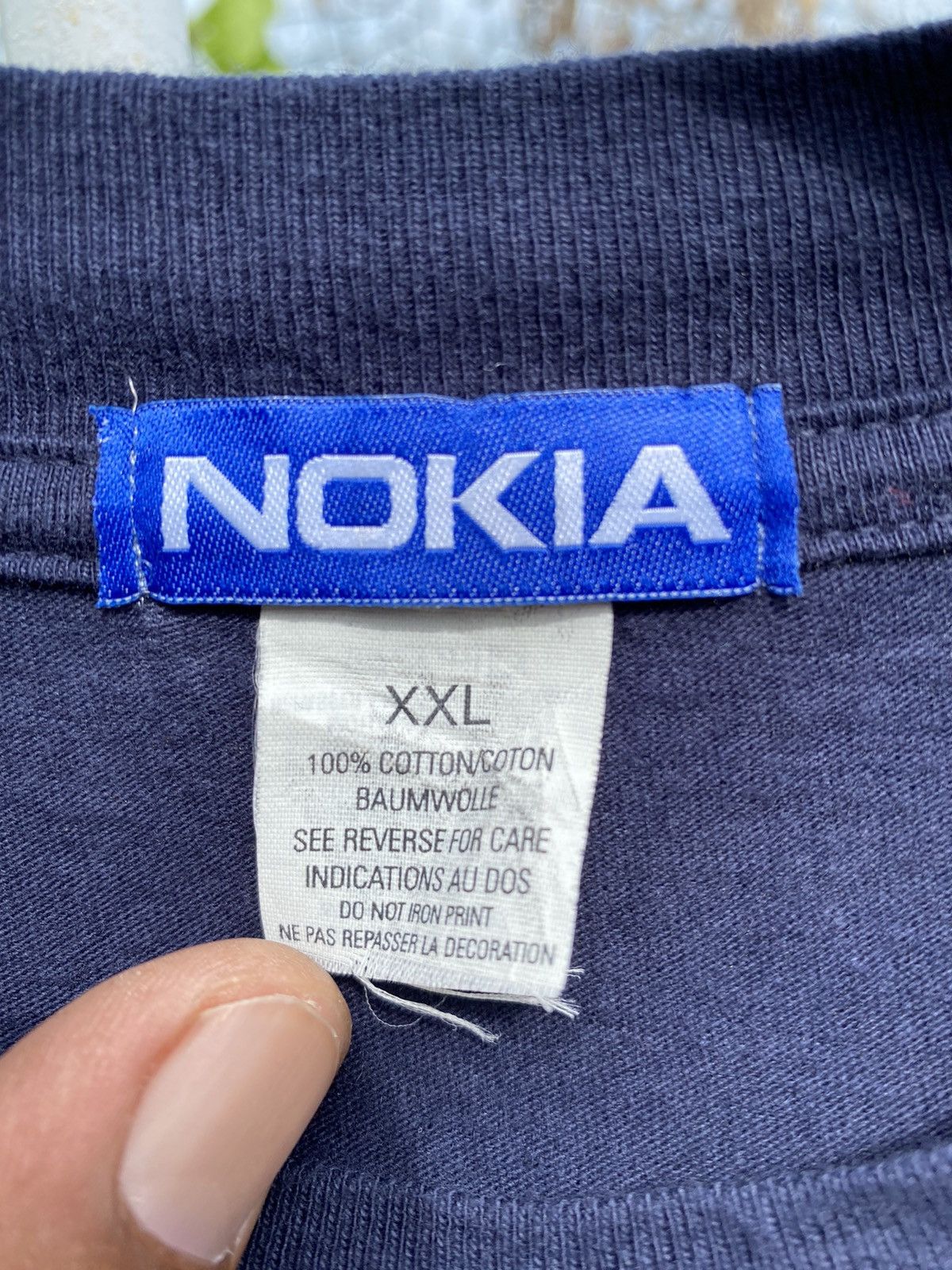 Vintage Vintage 90s Nokia Promo T-Shirt XXL Blue Tag Size US XXL / EU 58 / 5 - 3 Thumbnail