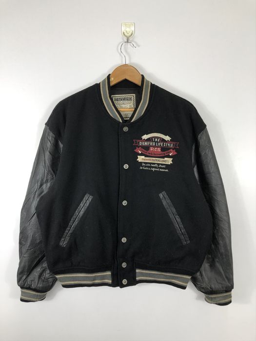 Vintage Vintage 80s Paccino Embroidered Varsity Jacket Leather | Grailed