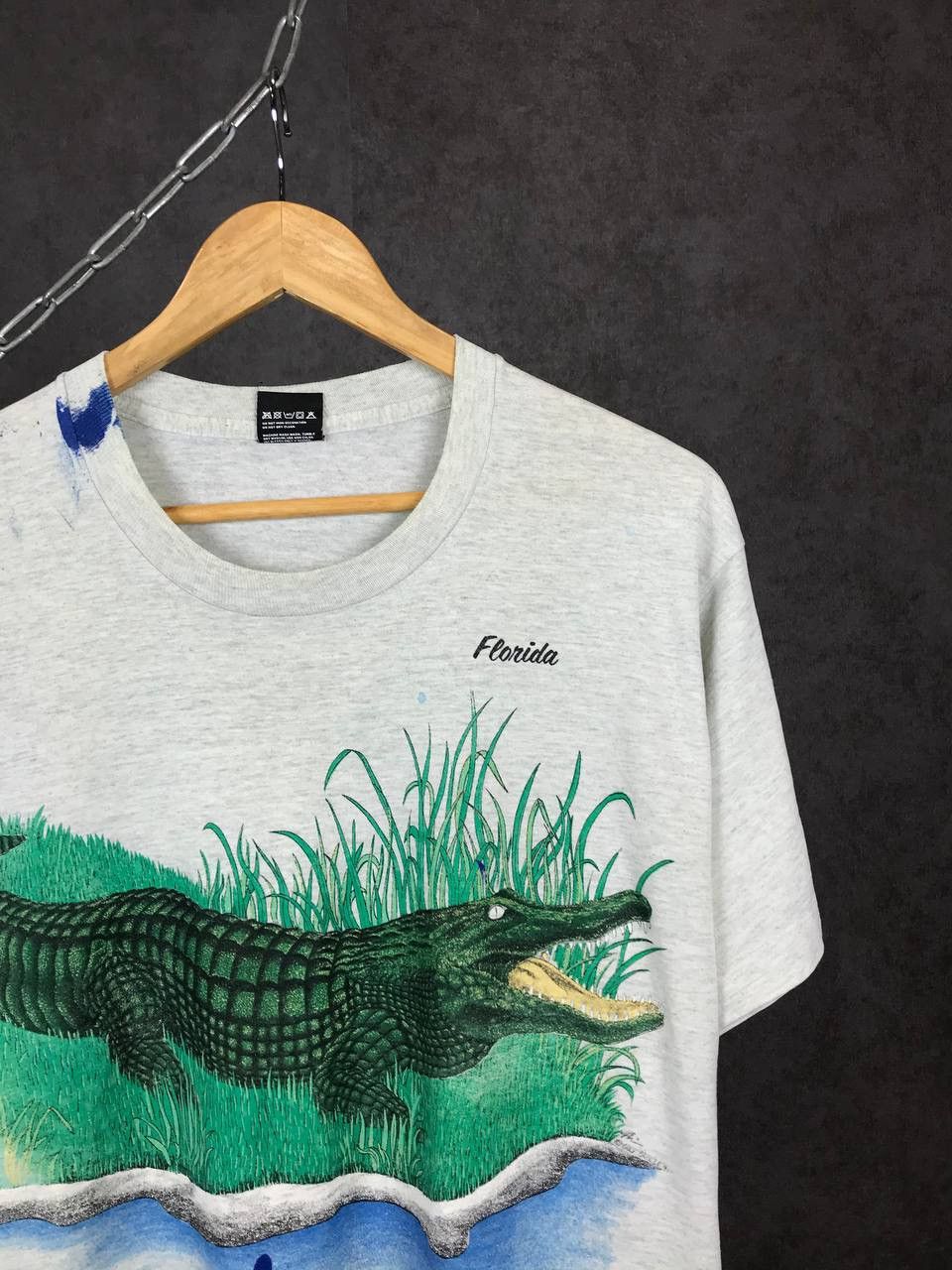 Vintage Crocodile animal Florida American vintage made in USA tee Size US L / EU 52-54 / 3 - 2 Thumbnail