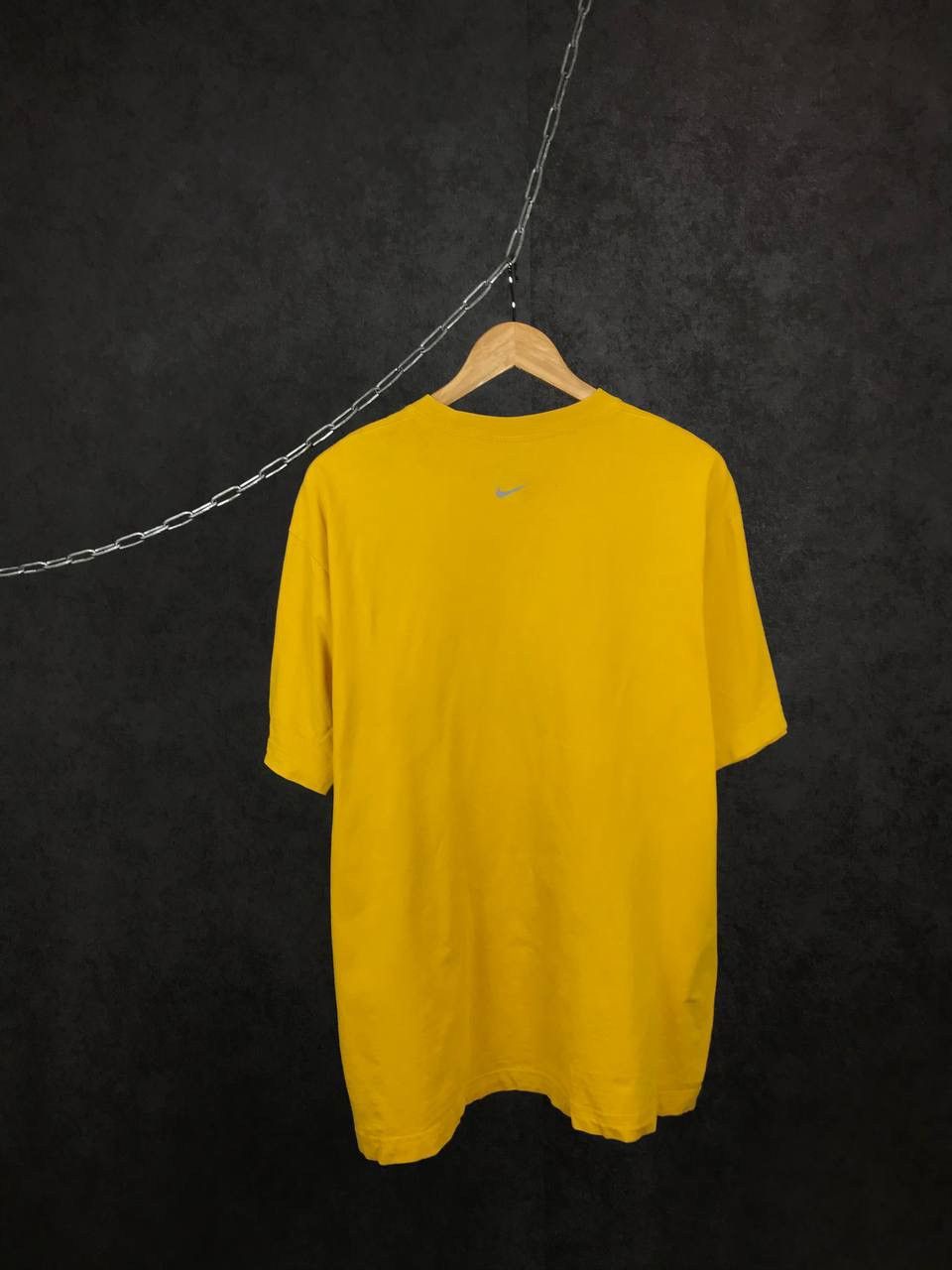 Nike × Vintage Nike swoosh streetwear vintage center logo tee Size US L / EU 52-54 / 3 - 4 Thumbnail