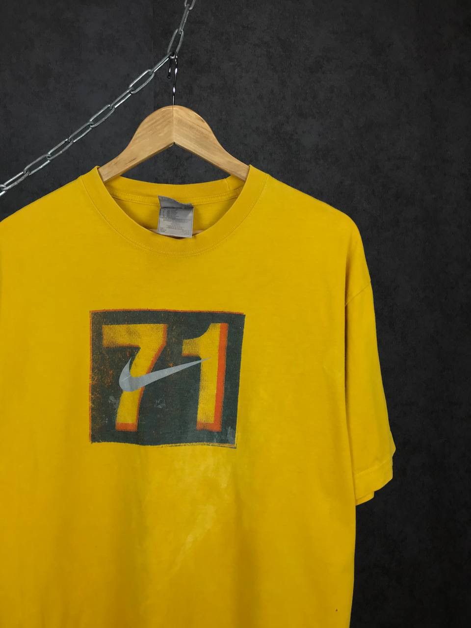 Nike × Vintage Nike swoosh streetwear vintage center logo tee Size US L / EU 52-54 / 3 - 2 Thumbnail