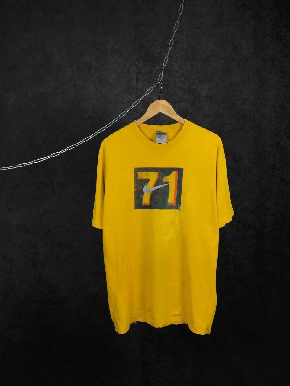 Nike × Vintage Nike swoosh streetwear vintage center logo tee Size US L / EU 52-54 / 3 - 1 Thumbnail