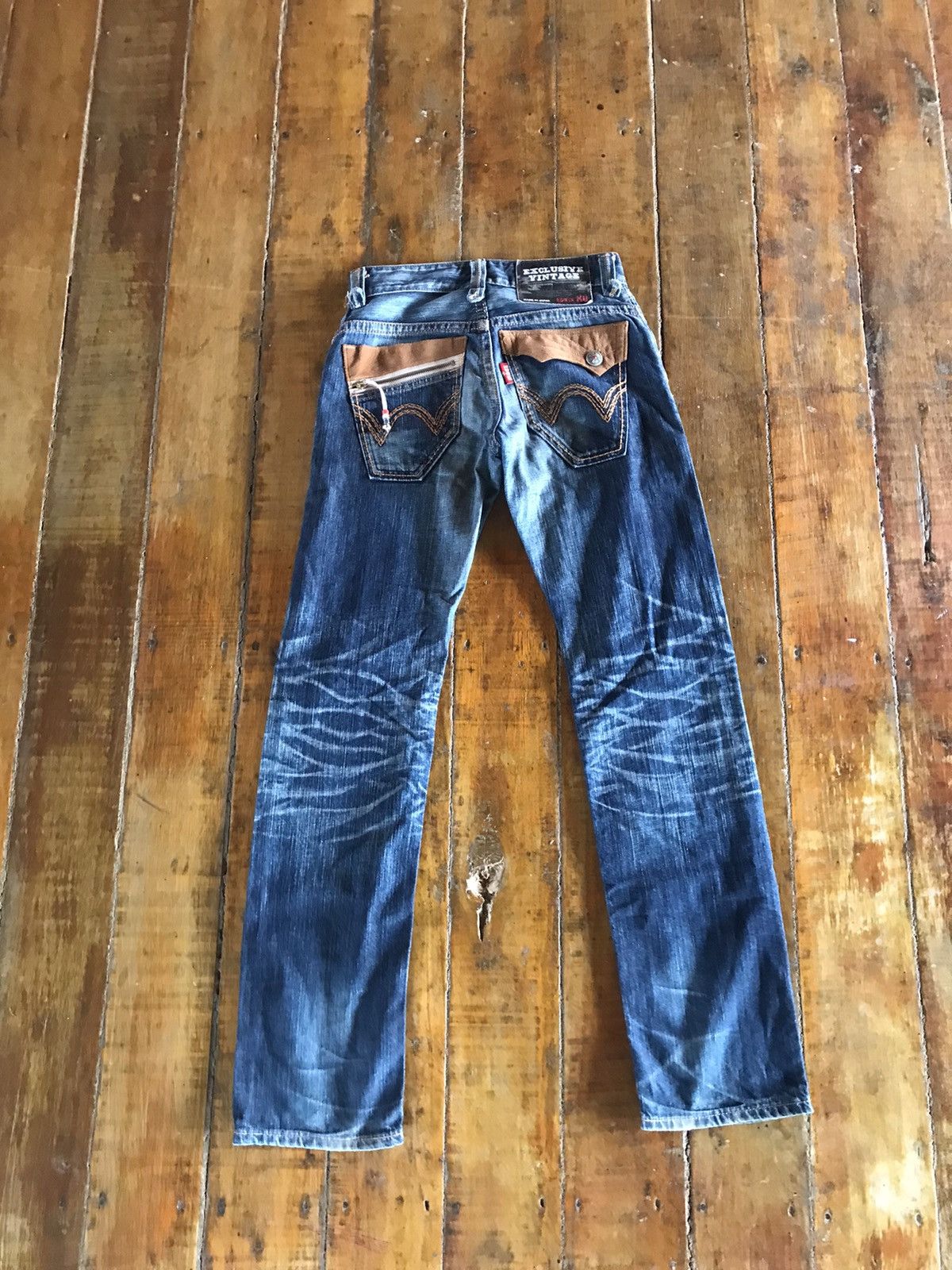 Edwin × Japanese Brand Rusty XV Edwin Exclusive Vintage Distressed Denim Pants Size US 26 / EU 42 - 2 Thumbnail