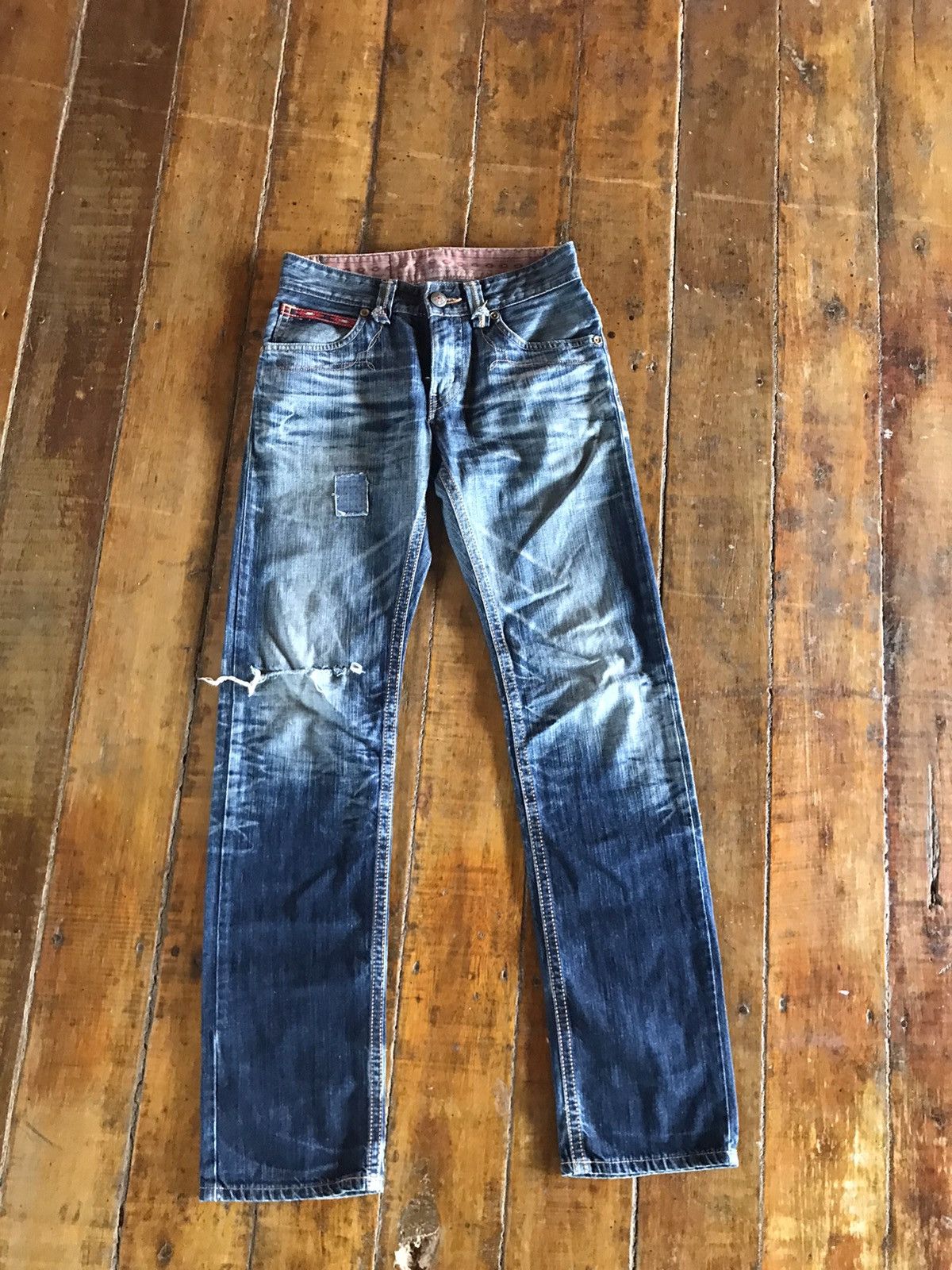 Edwin × Japanese Brand Rusty XV Edwin Exclusive Vintage Distressed Denim Pants Size US 26 / EU 42 - 1 Thumbnail