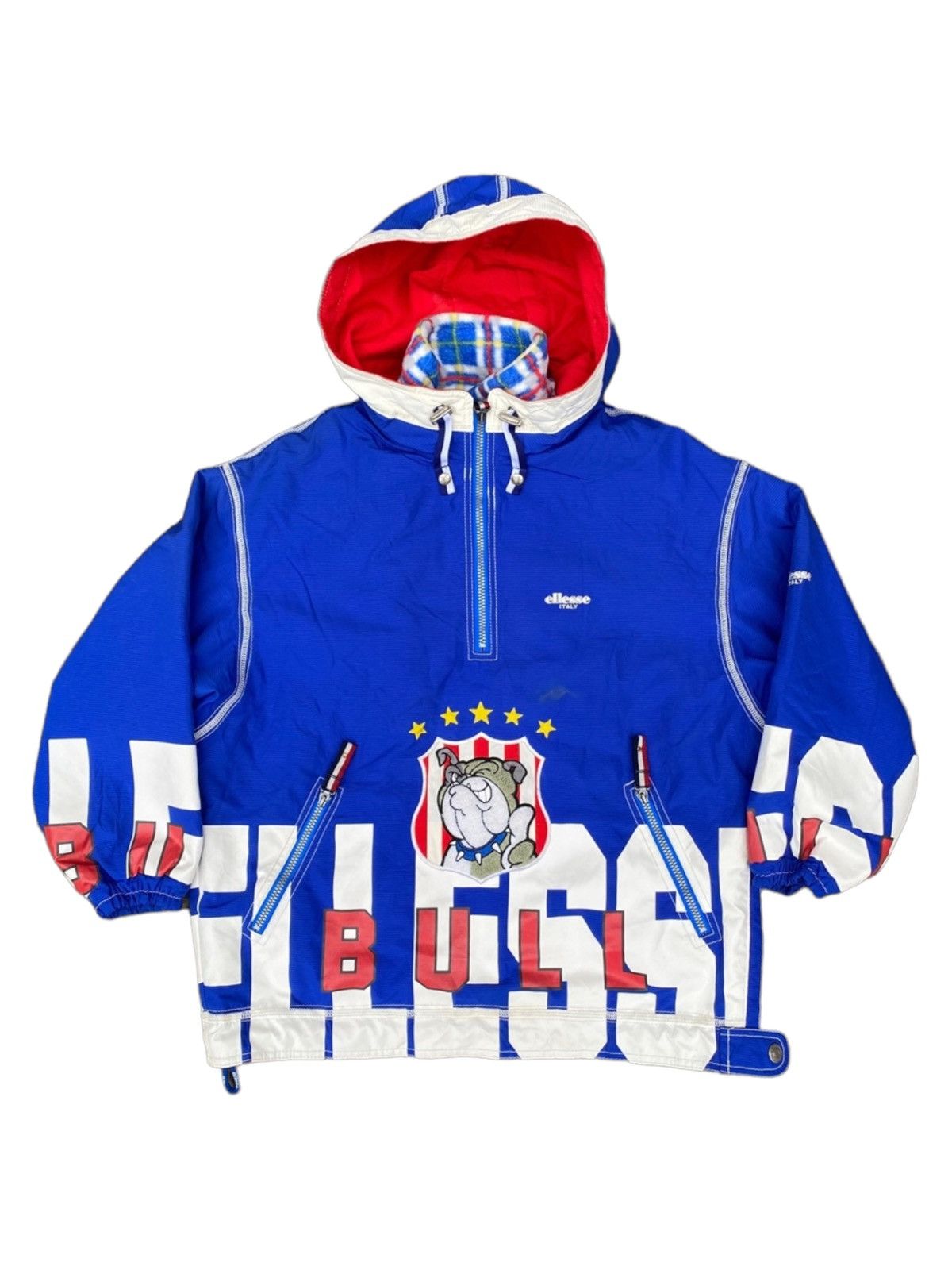 Vintage Ellesse By Goldwin Japanese Brand Multicolour Ski Wear Winter Snowboards outlet Outdoor style Bombers windbreaker jacket Blue Medium