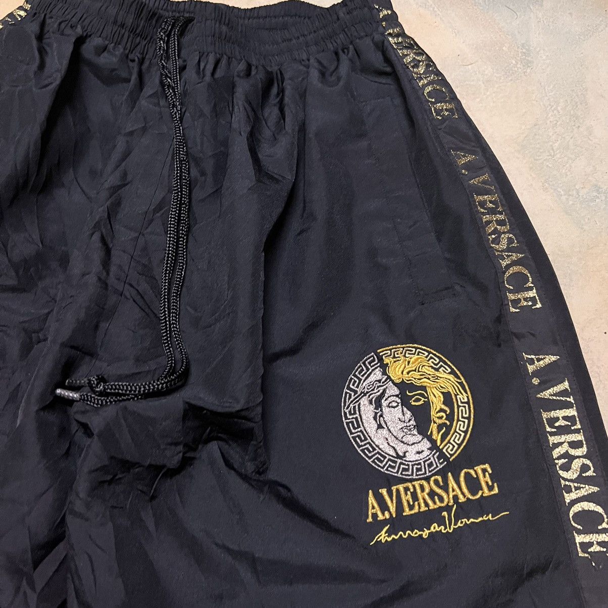 Other Vintage Versace Side Tape Track Pants Size US 30 / EU 46 - 2 Thumbnail