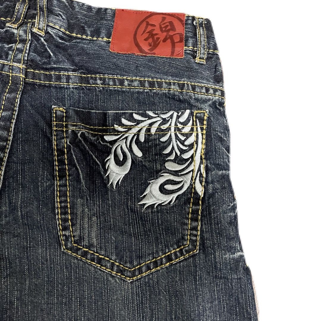 Japanese Brand Japanese Flying Phoenix Embroidered Yakuza Fashion Jeans Size US 32 / EU 48 - 10 Thumbnail