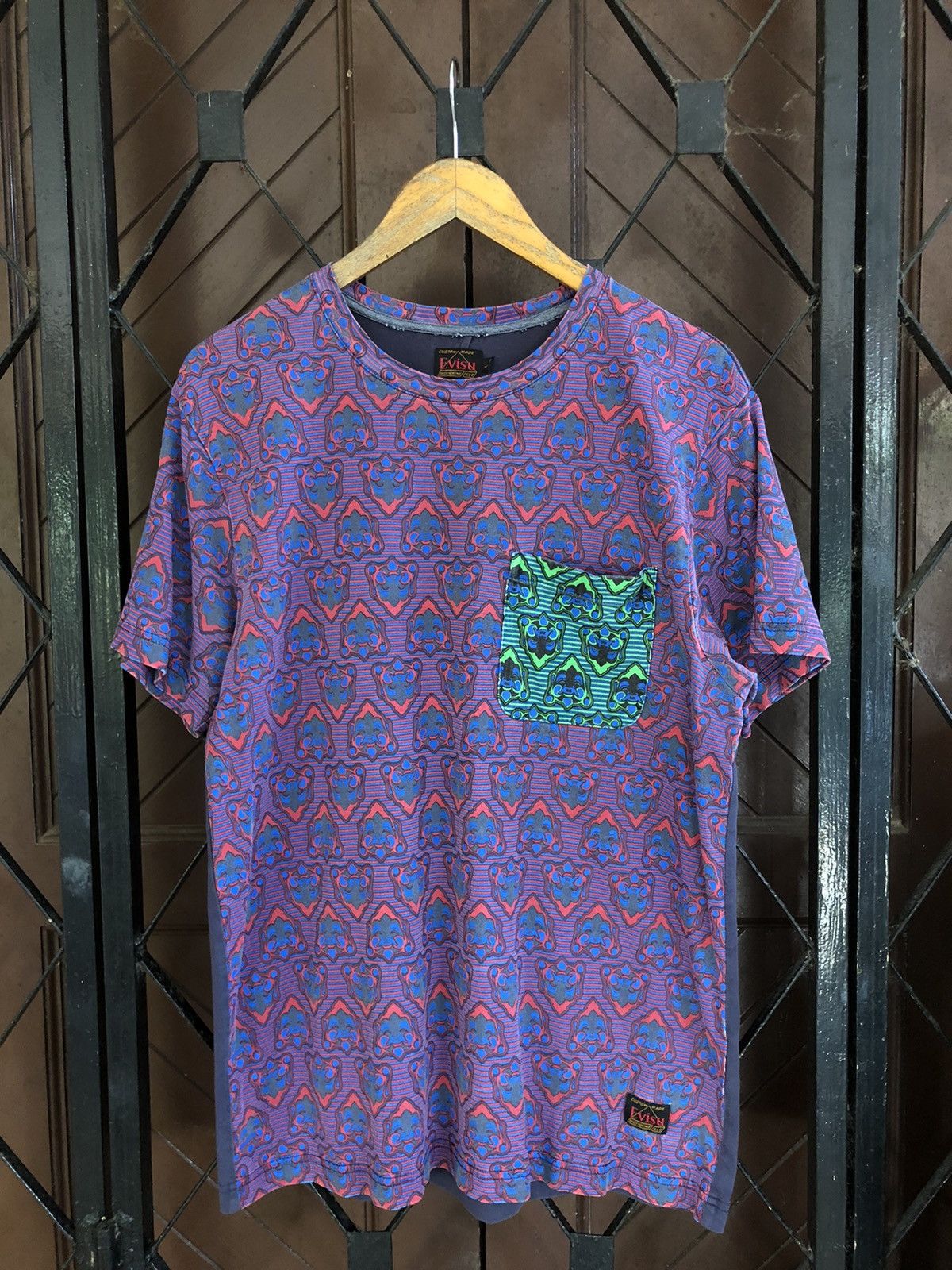 Evisu × Japanese Brand Vintage Evisu All-Over Print T-Shirt Size US M / EU 48-50 / 2 - 1 Thumbnail