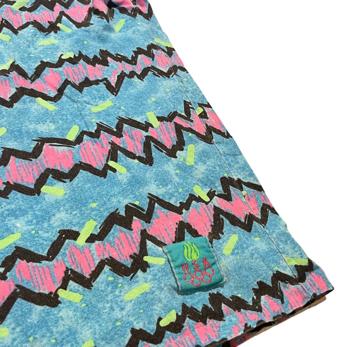 Stussy × USA Olympics × Vintage 90s USA Olympics Pattern Shirt Size US XL / EU 56 / 4 - 2 Thumbnail