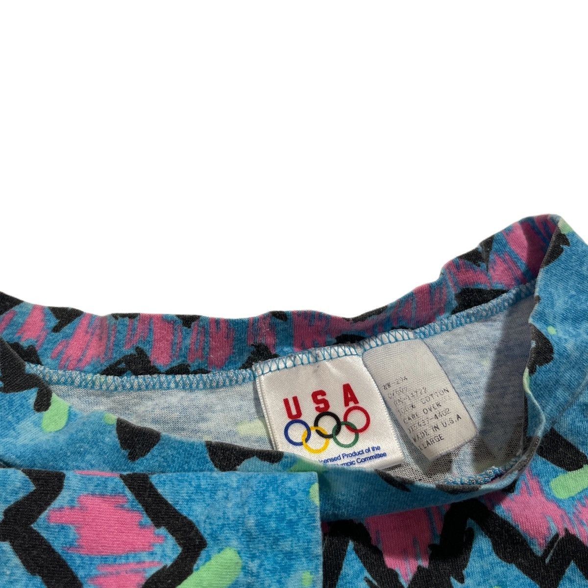 Stussy × USA Olympics × Vintage 90s USA Olympics Pattern Shirt Size US XL / EU 56 / 4 - 3 Thumbnail