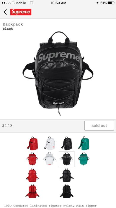 Tas 2024 supreme backpack