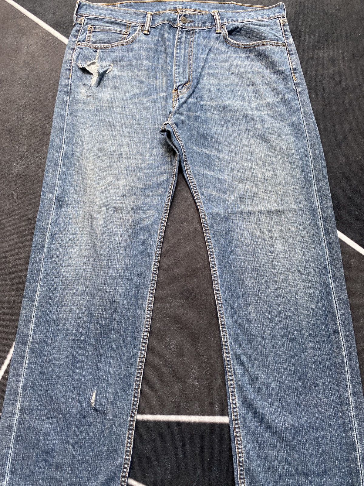 Jean × Levi's × Vintage VINTAGE LEVIS 505 DISTRESSED JEANS -J364 Size US 40 / EU 56 - 10 Thumbnail