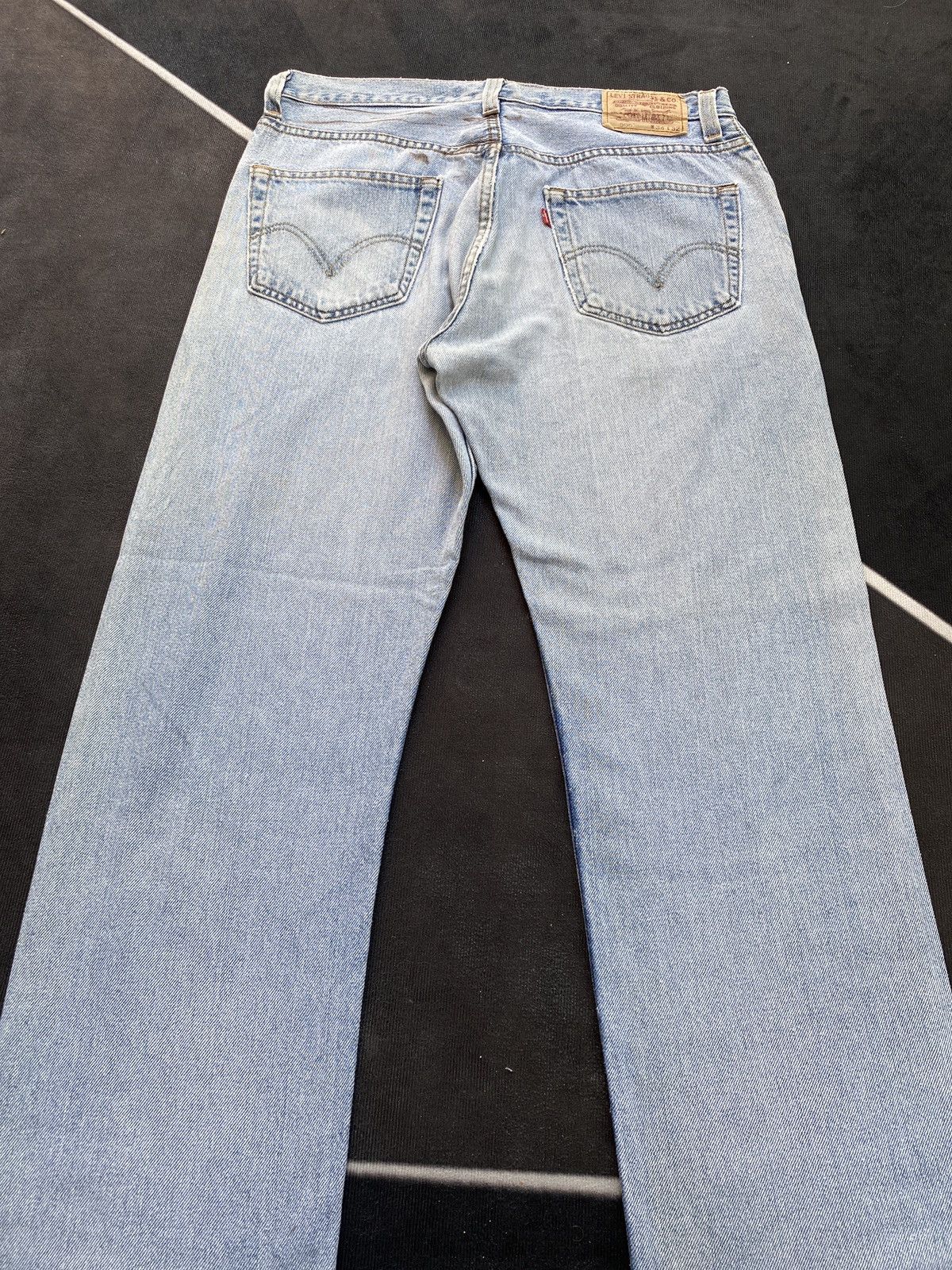 Jean × Levi's × Vintage VINTAGE LEVIS 505 BLUE WASH JEANS-J368 Size US 35 - 10 Thumbnail
