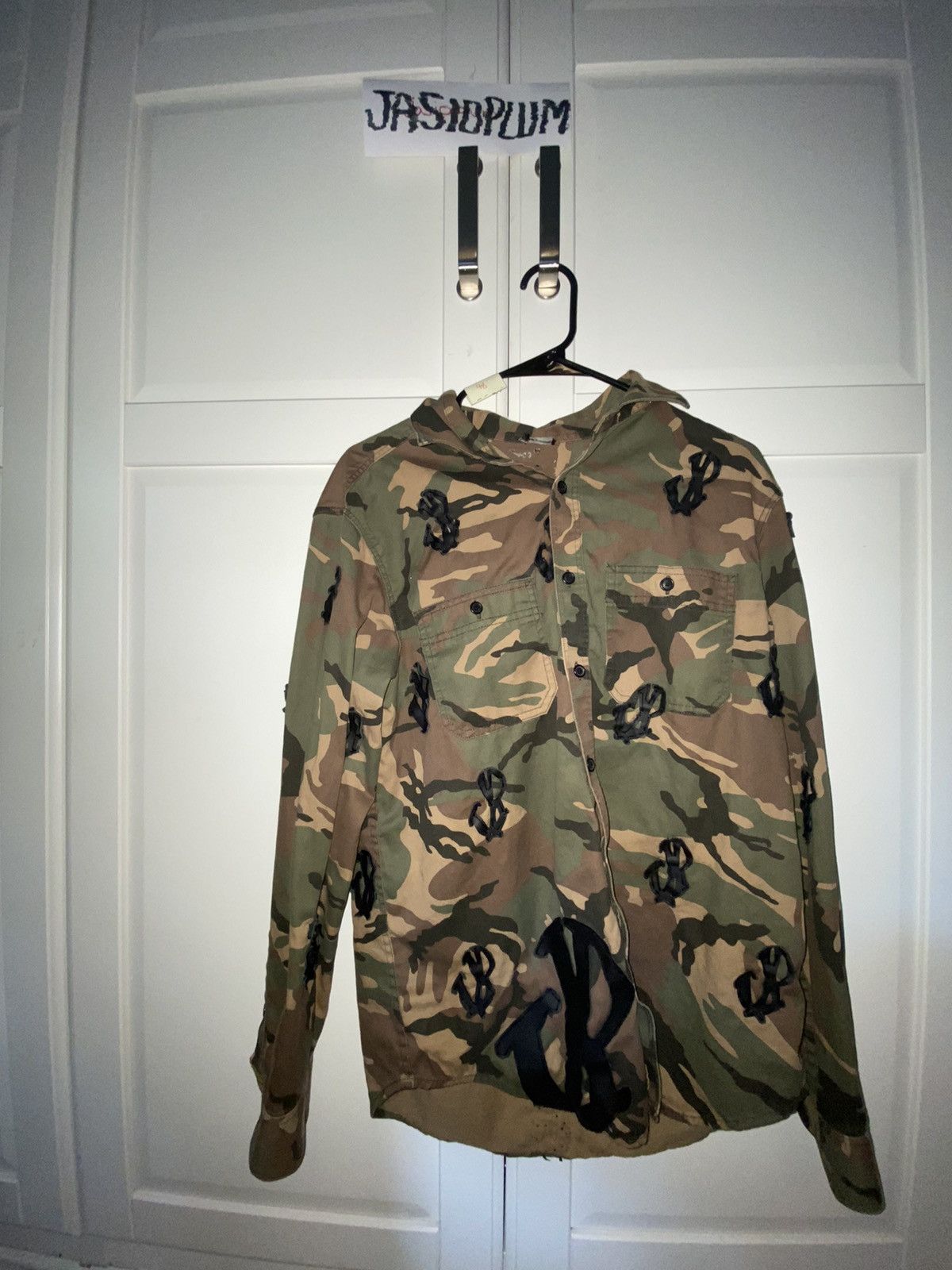 Jasioplum Camo Monogram Buttonup