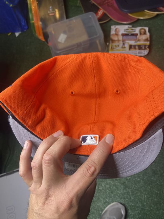 New Era Houston Astros Trill OG Fitted Hat 7 3/8 Bun B Rare Orange ...