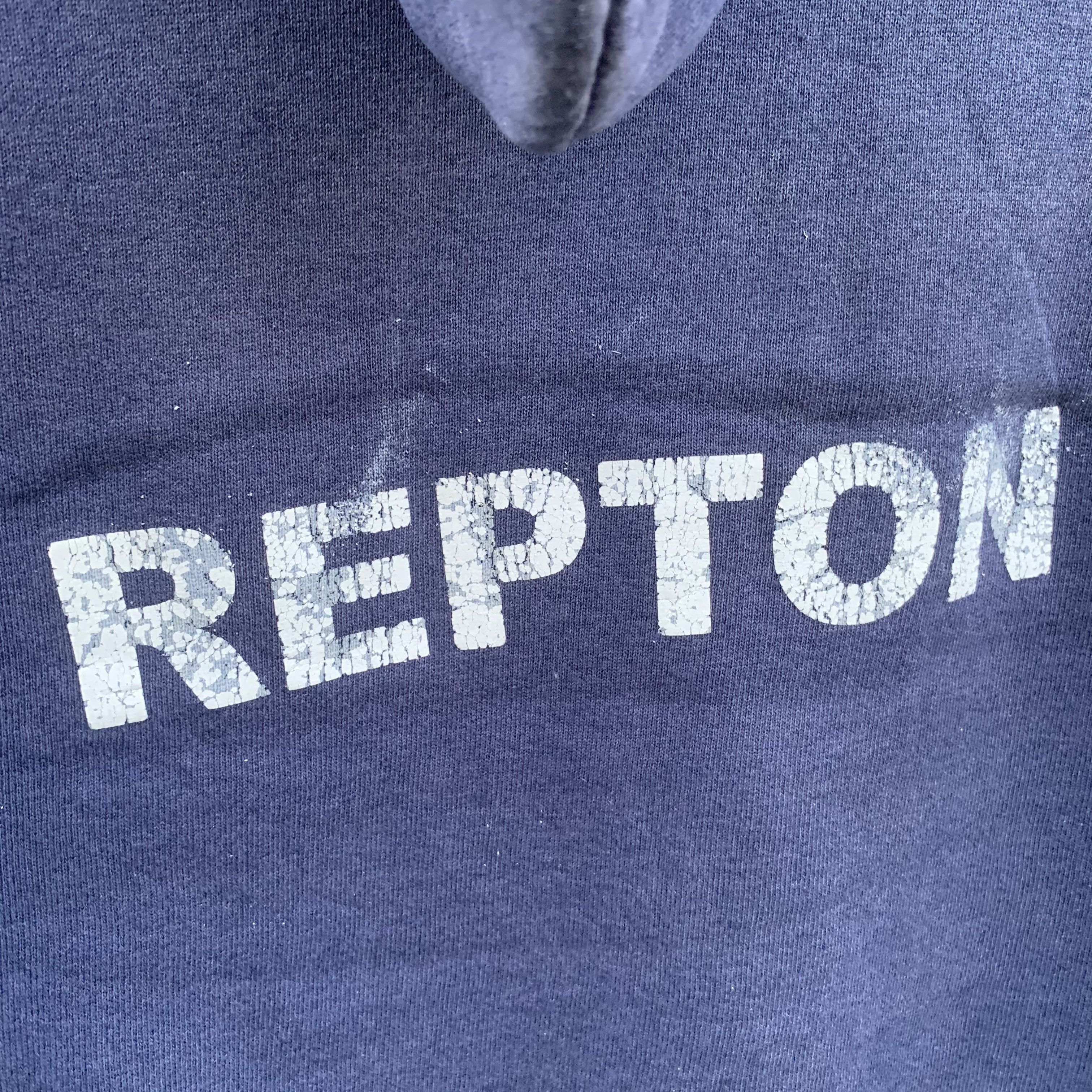 Fruit Of The Loom Vintage 90s Repton Pullover Blank Hooded Sweatshirts Size US M / EU 48-50 / 2 - 5 Thumbnail