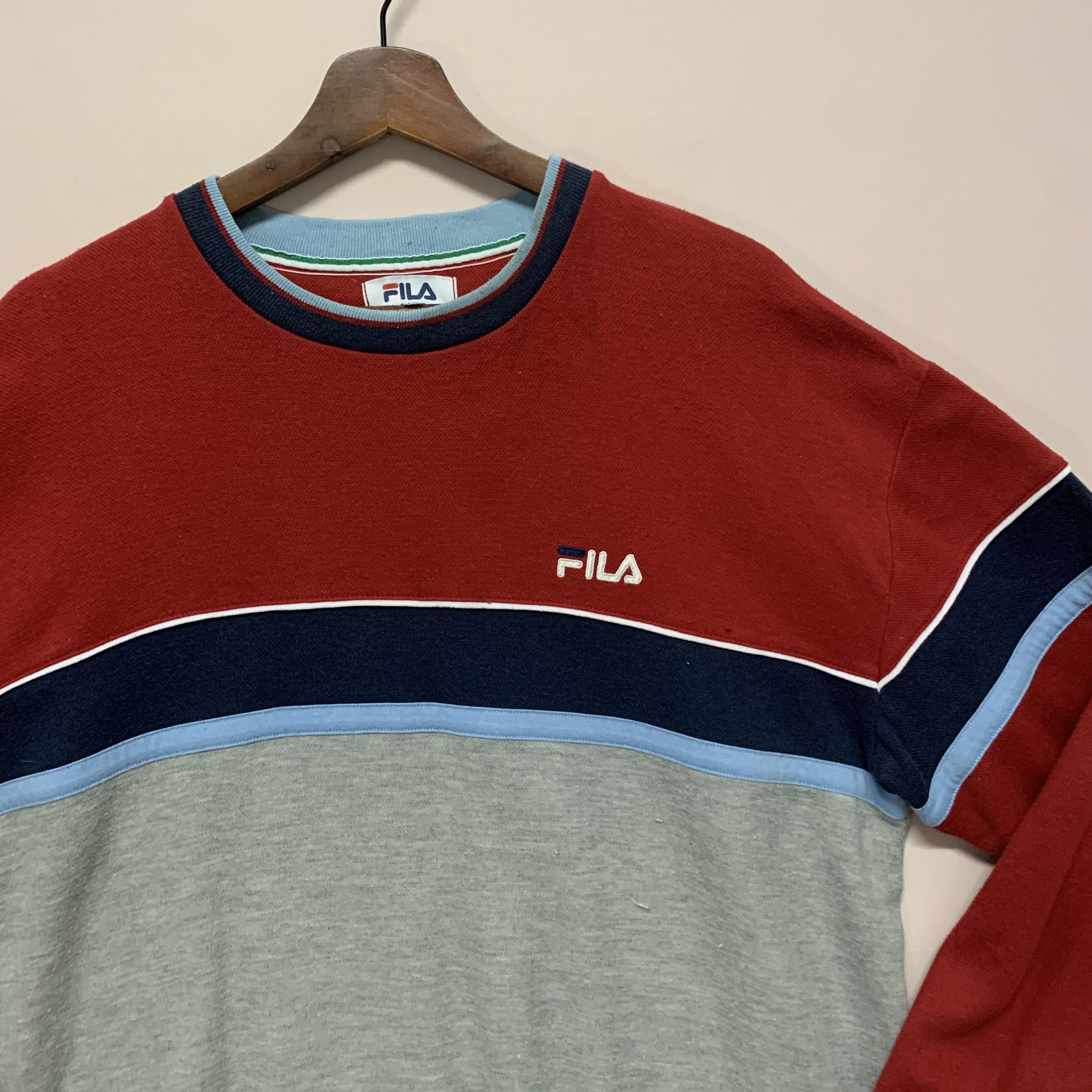 Fila 🔥SEND OFFERS🔥 Vintage Fila Embroidery Crewneck Sweatshirt Size US L / EU 52-54 / 3 - 2 Thumbnail