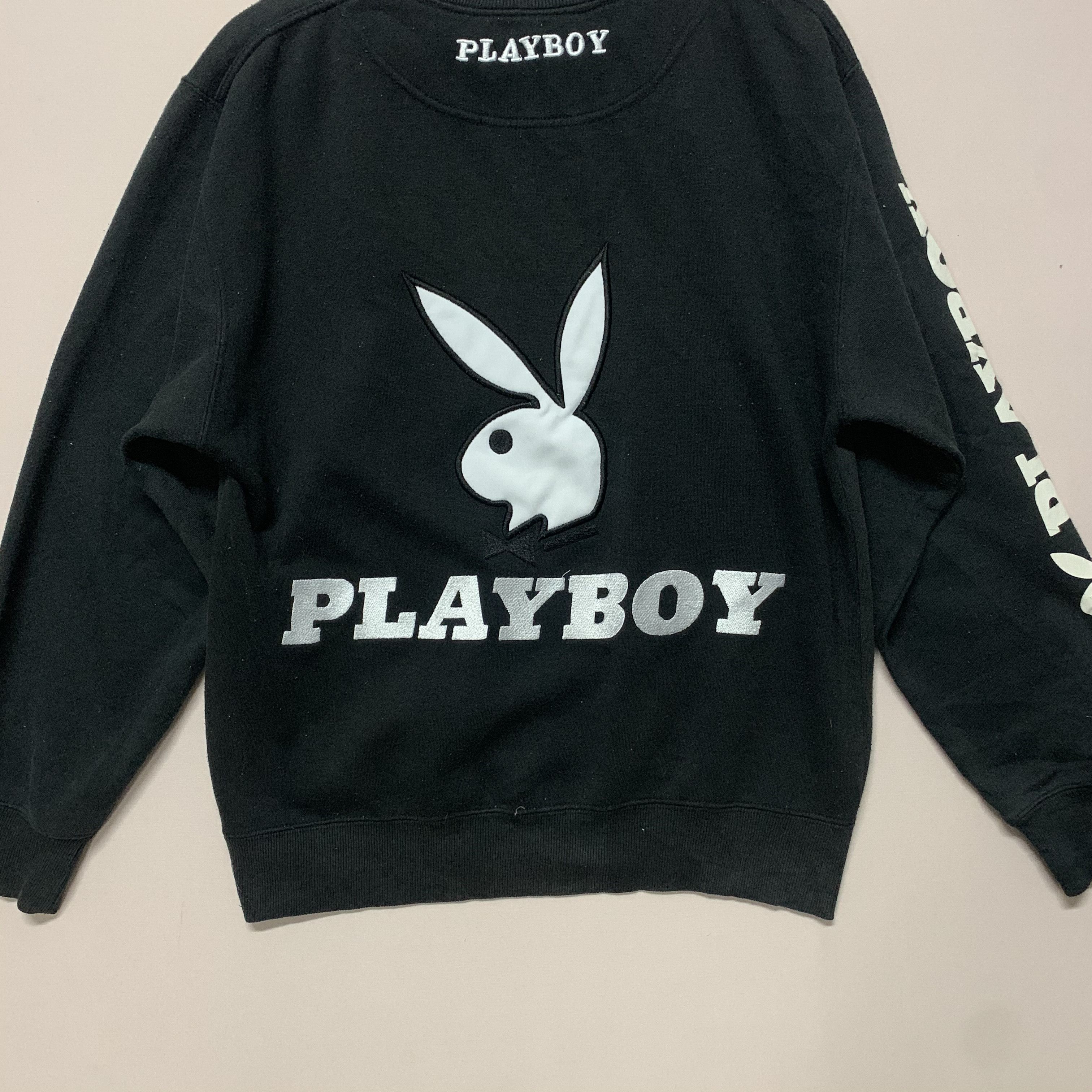 Playboy Vintage Playboy Big Logo Embroidery Crewneck Sweater Size US M / EU 48-50 / 2 - 7 Thumbnail
