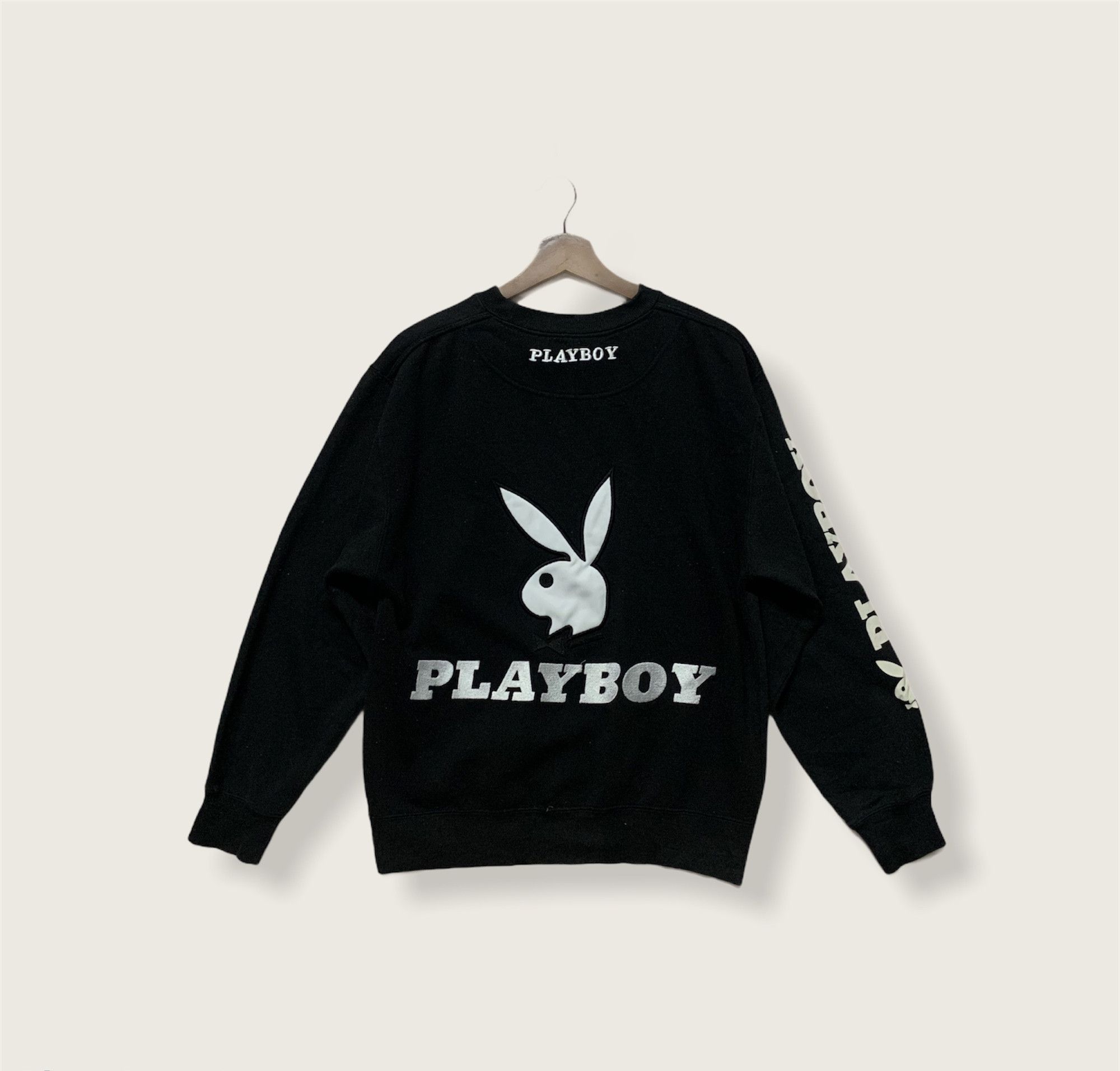 Playboy Vintage Playboy Big Logo Embroidery Crewneck Sweater Size US M / EU 48-50 / 2 - 1 Thumbnail