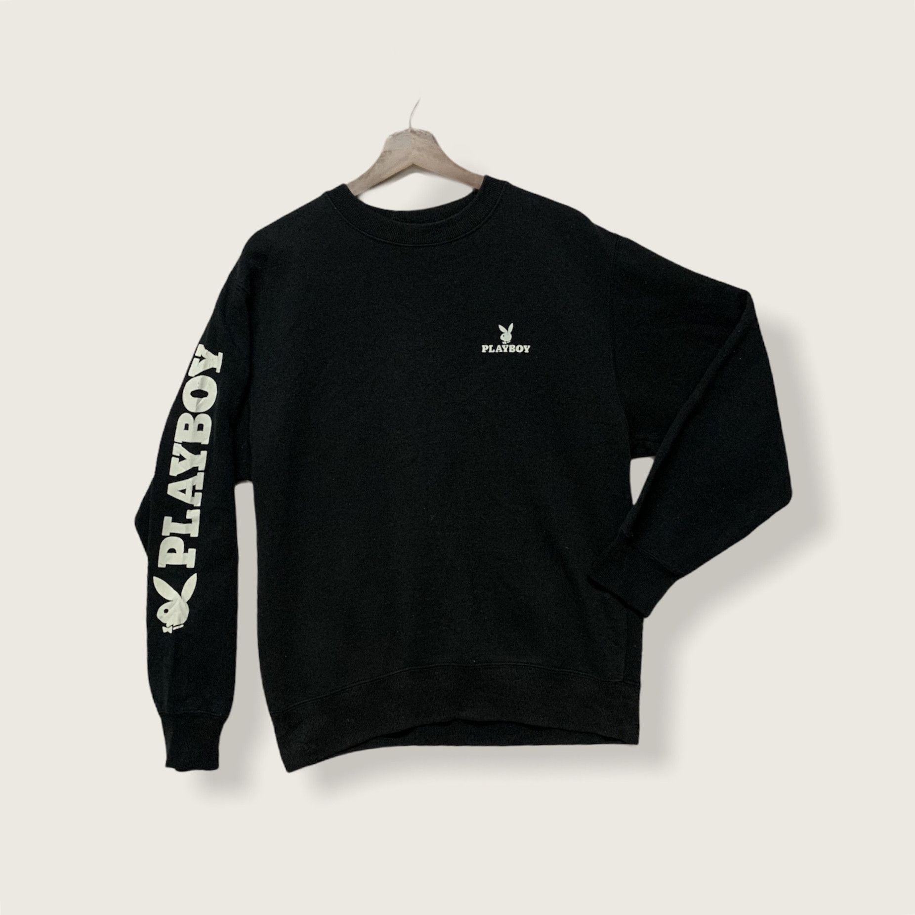 Playboy Vintage Playboy Big Logo Embroidery Crewneck Sweater Size US M / EU 48-50 / 2 - 2 Thumbnail