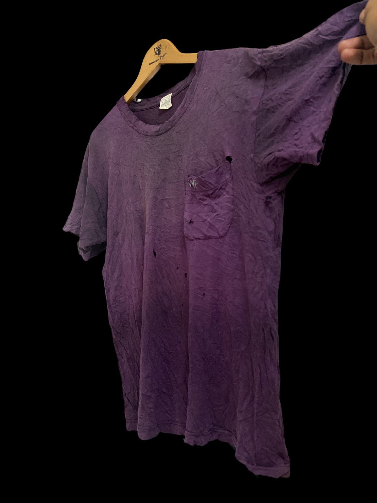 Playboy VINTAGE THRASHED PURPLE PLAYBOY ERD GRUNGE TSHIRT Size US M / EU 48-50 / 2 - 4 Thumbnail