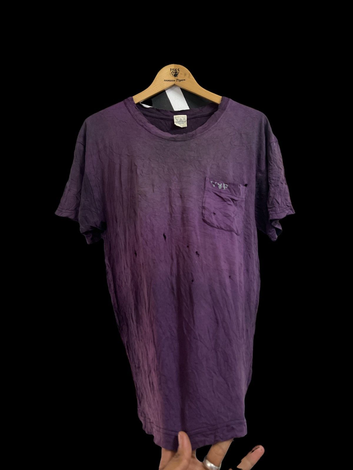 Playboy VINTAGE THRASHED PURPLE PLAYBOY ERD GRUNGE TSHIRT Size US M / EU 48-50 / 2 - 2 Thumbnail