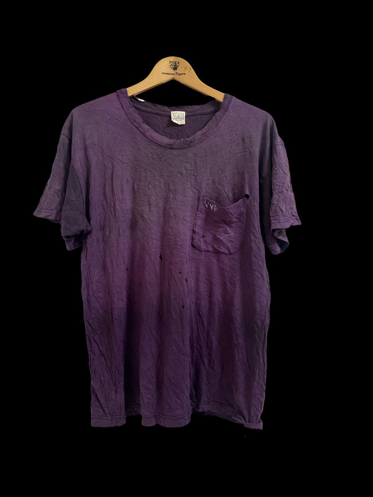 Playboy VINTAGE THRASHED PURPLE PLAYBOY ERD GRUNGE TSHIRT Size US M / EU 48-50 / 2 - 1 Thumbnail
