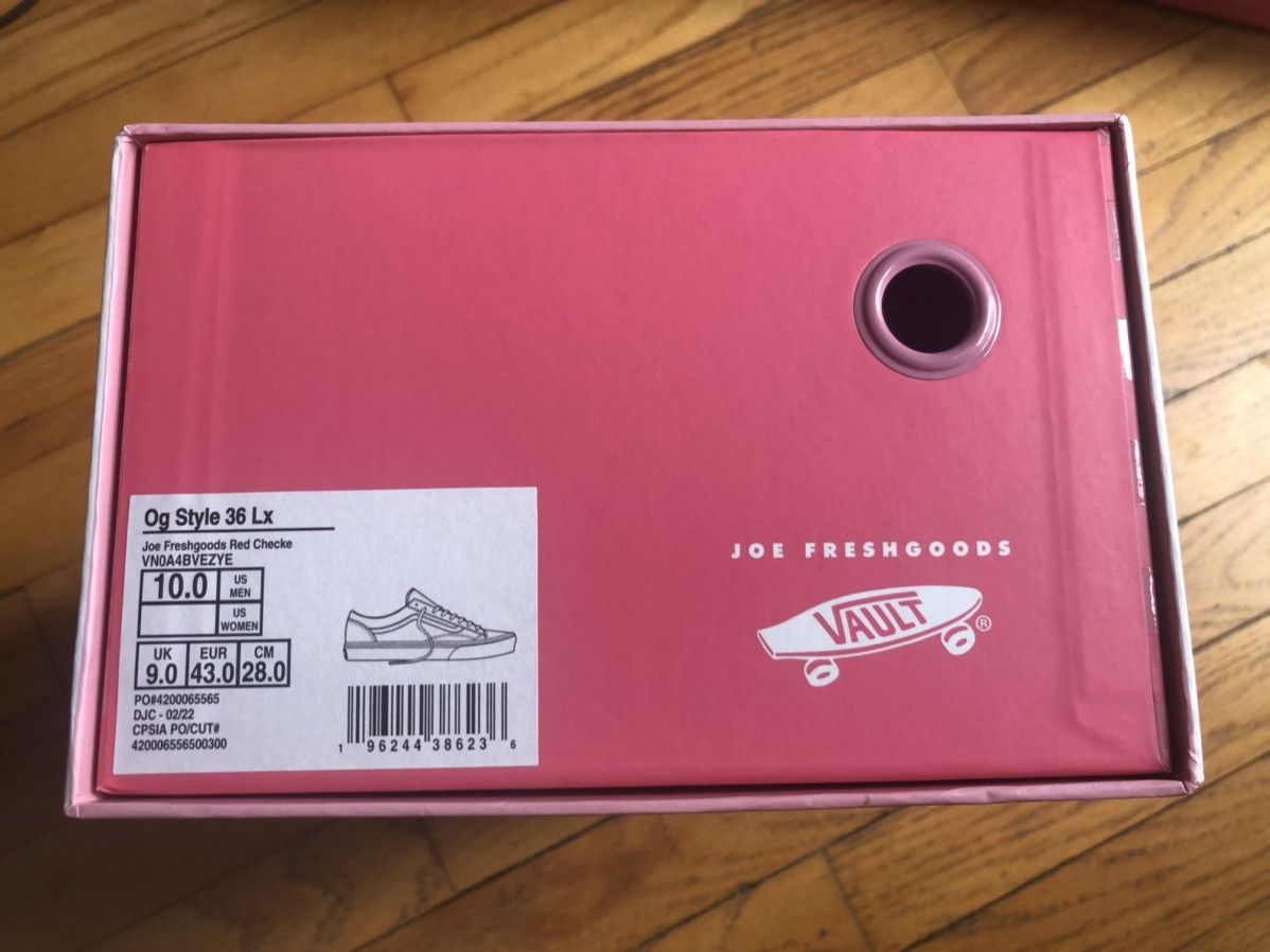 Joe Freshgoods JFG Joe Fresh Goods Vans OG Style 36 Honeymoon Stage Red 10 Size US 10 / EU 43 - 2 Thumbnail