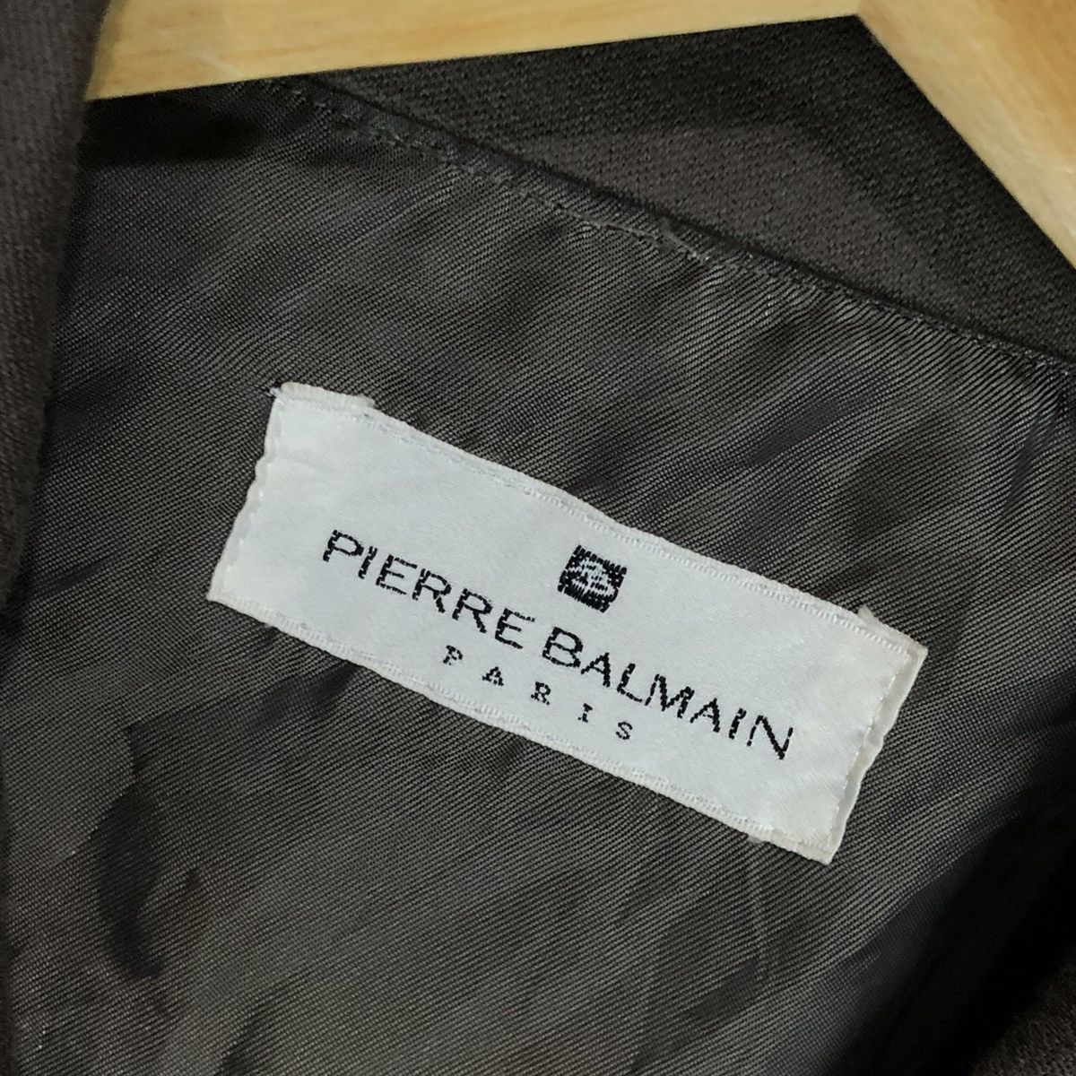 Pierre Balmain × Vintage Vintage 80s Bikers Wool Jacket Pierre Balmain Size US L / EU 52-54 / 3 - 5 Thumbnail