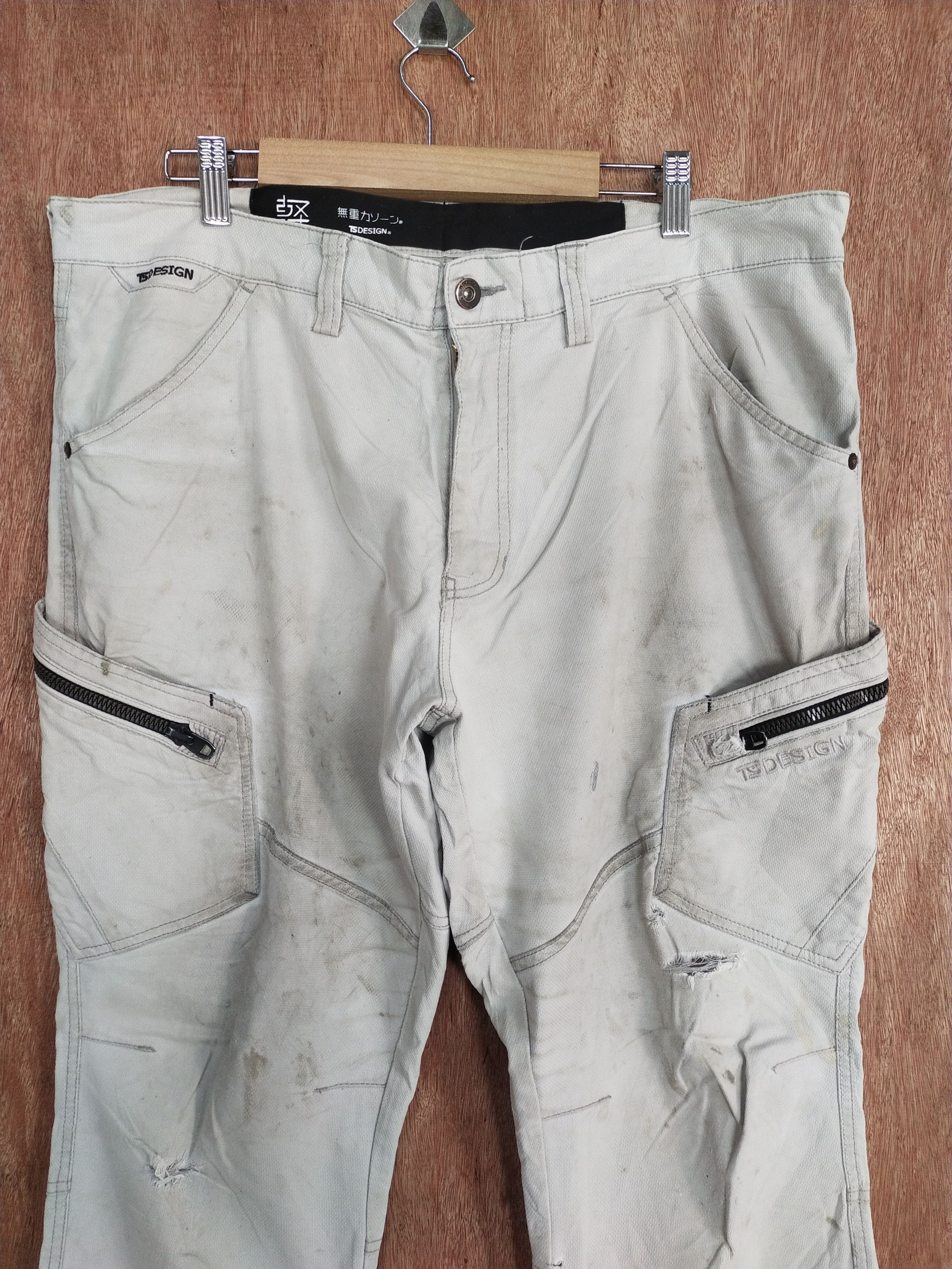 Japanese Brand TS Design dirty thrashed multipocket cargo pants #S121 Size US 37 - 2 Thumbnail