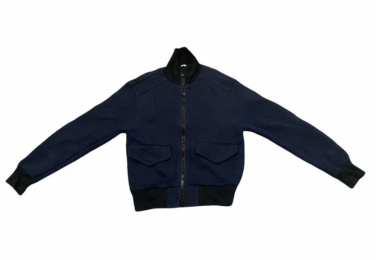 SACAI NAVY BLUE ZIPPER SWEATERS