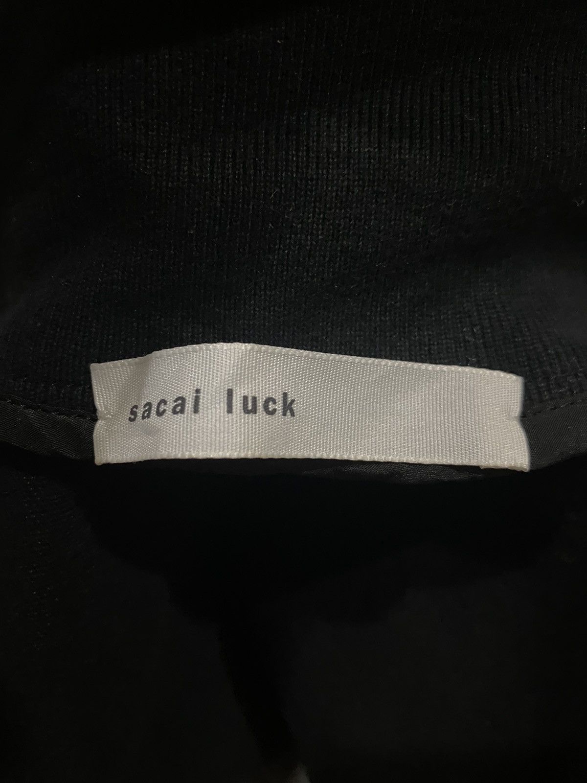 SACAI NAVY BLUE ZIPPER SWEATERS