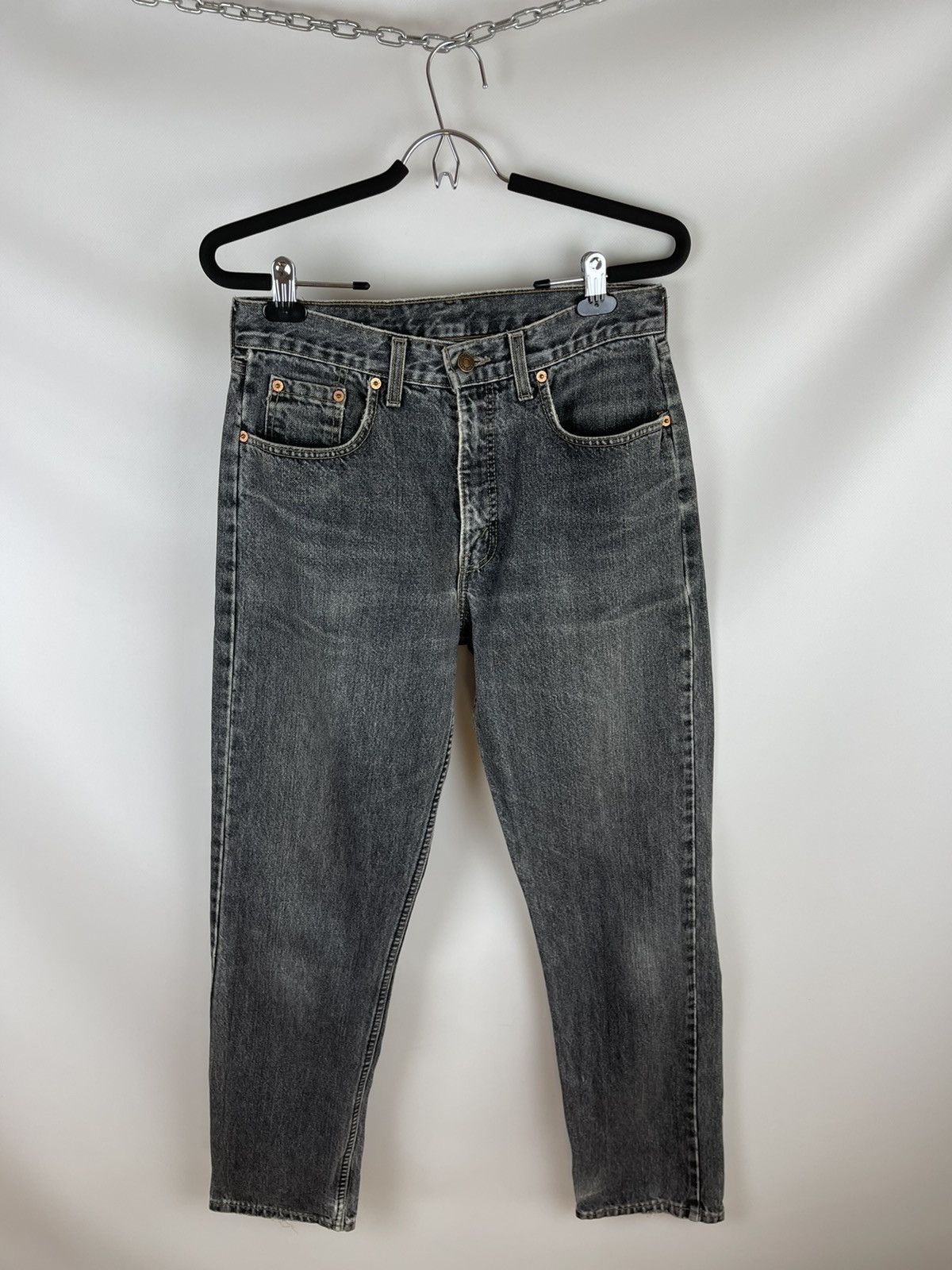 Levi's Levi’s 615 vintage grey distressed made in UK Orange tab Size US 31 - 12 Thumbnail