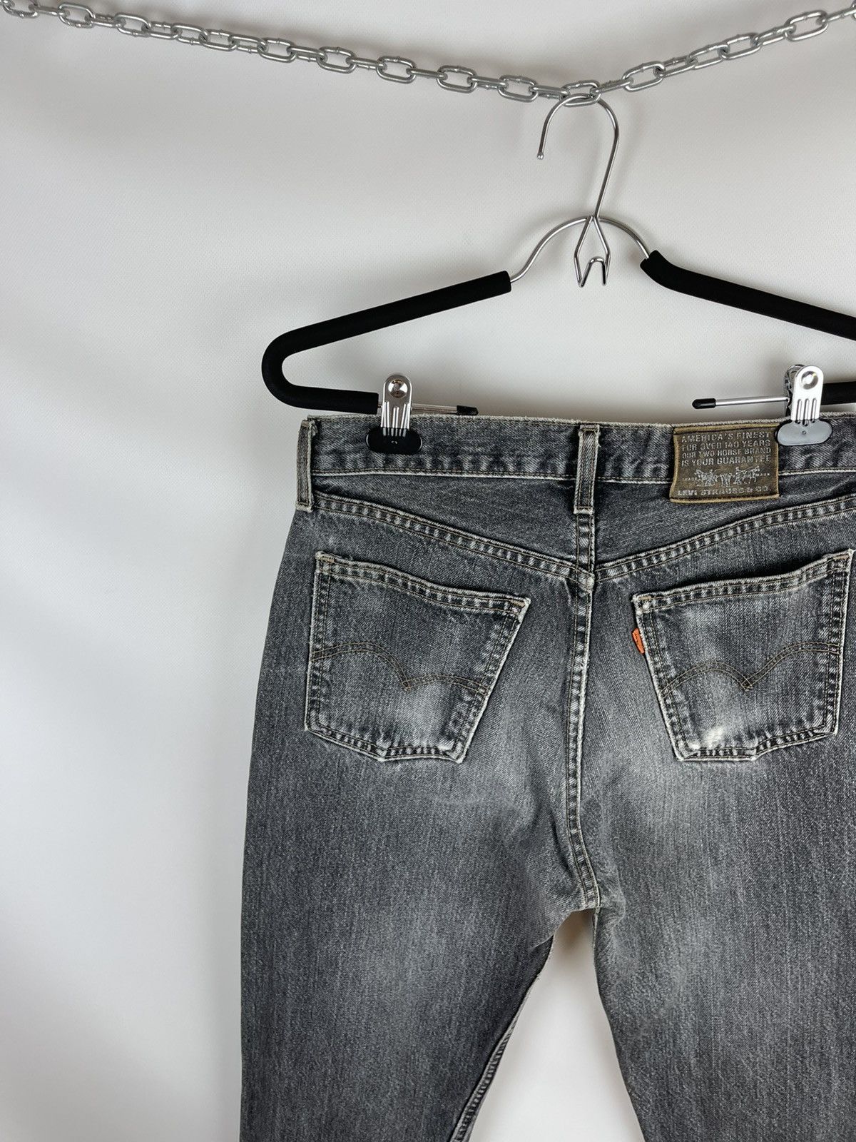 Levi's Levi’s 615 vintage grey distressed made in UK Orange tab Size US 31 - 2 Thumbnail
