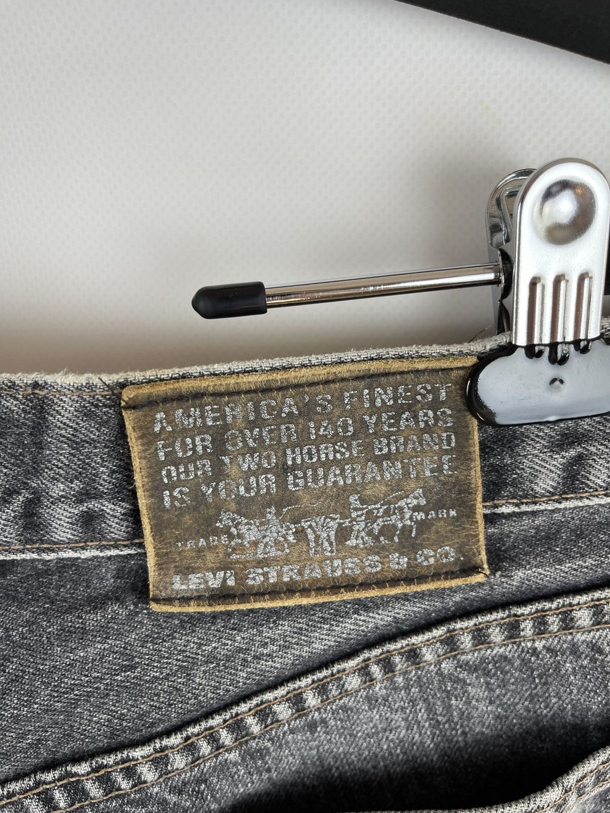 Levi's Levi’s 615 vintage grey distressed made in UK Orange tab Size US 31 - 7 Thumbnail