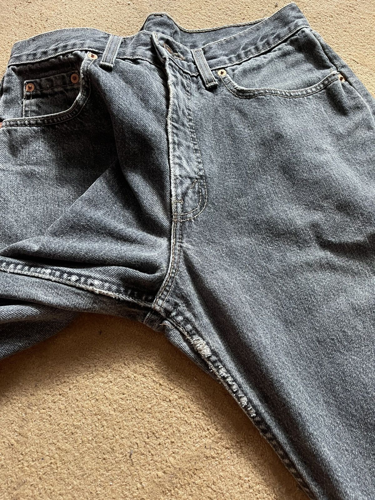 Levi's Levi’s 615 vintage grey distressed made in UK Orange tab Size US 31 - 17 Thumbnail